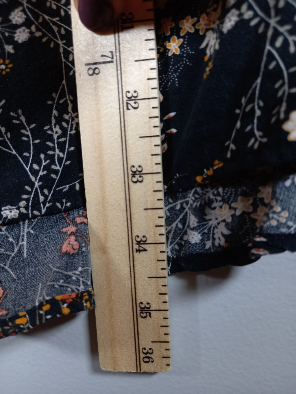 Only black floral sleeveless dress - SZ 36