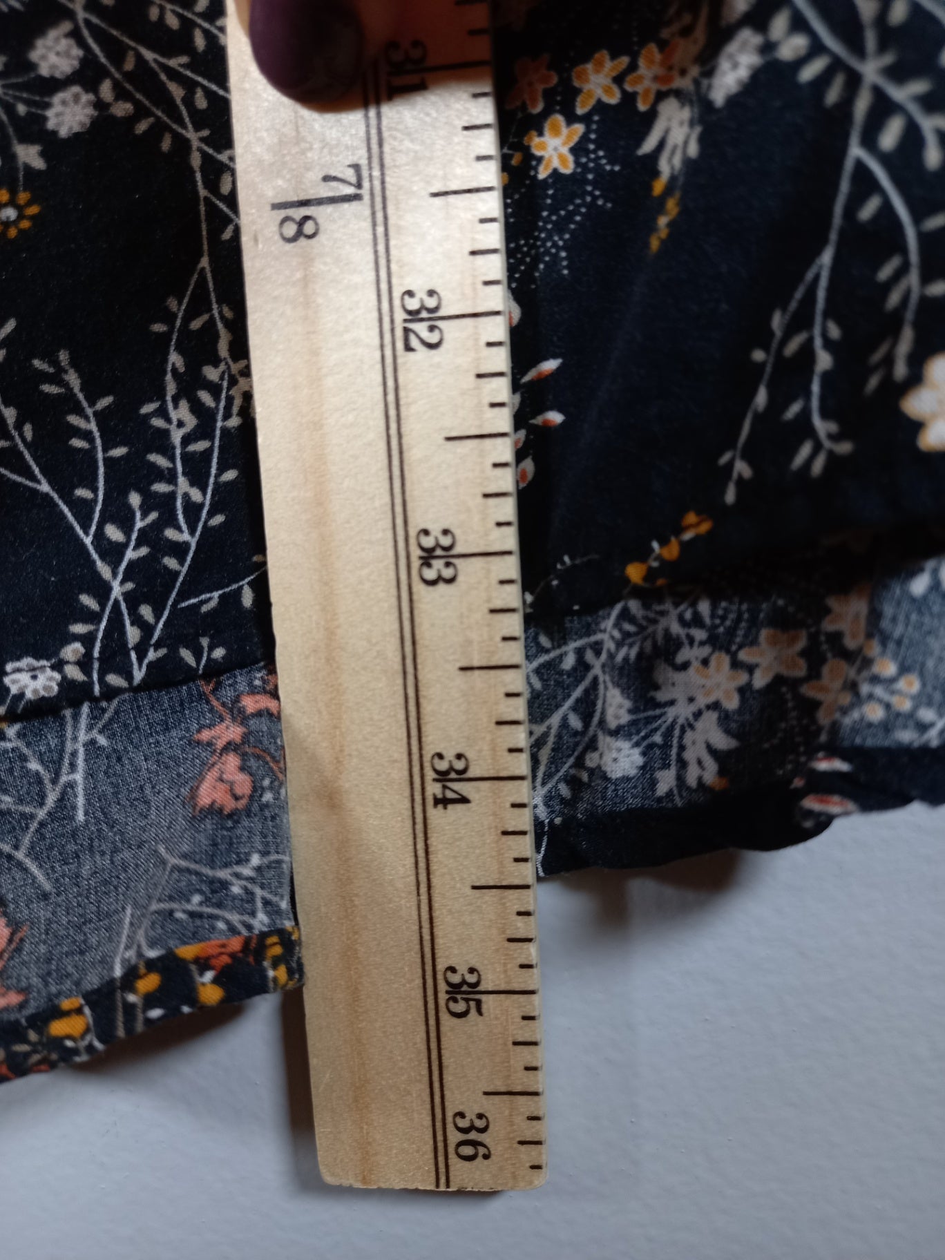 Only black floral sleeveless dress - SZ 36