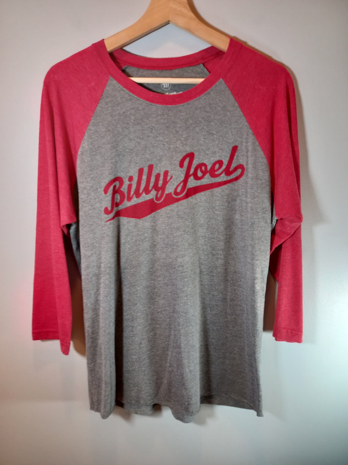 Billy Joel baseball style long-sleeve - Medium