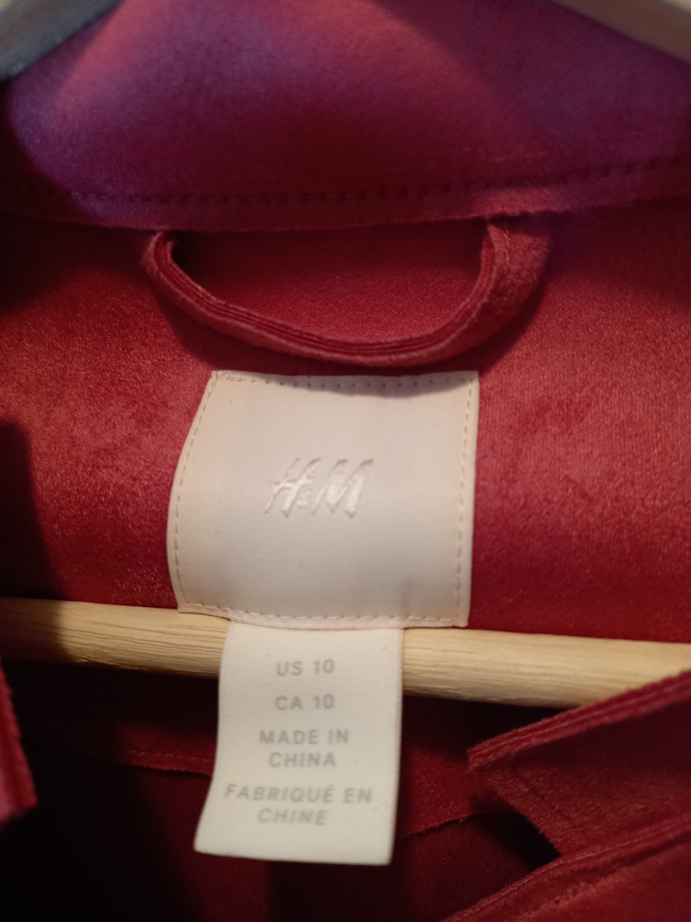 H&M pink suede jacket - SZ 10