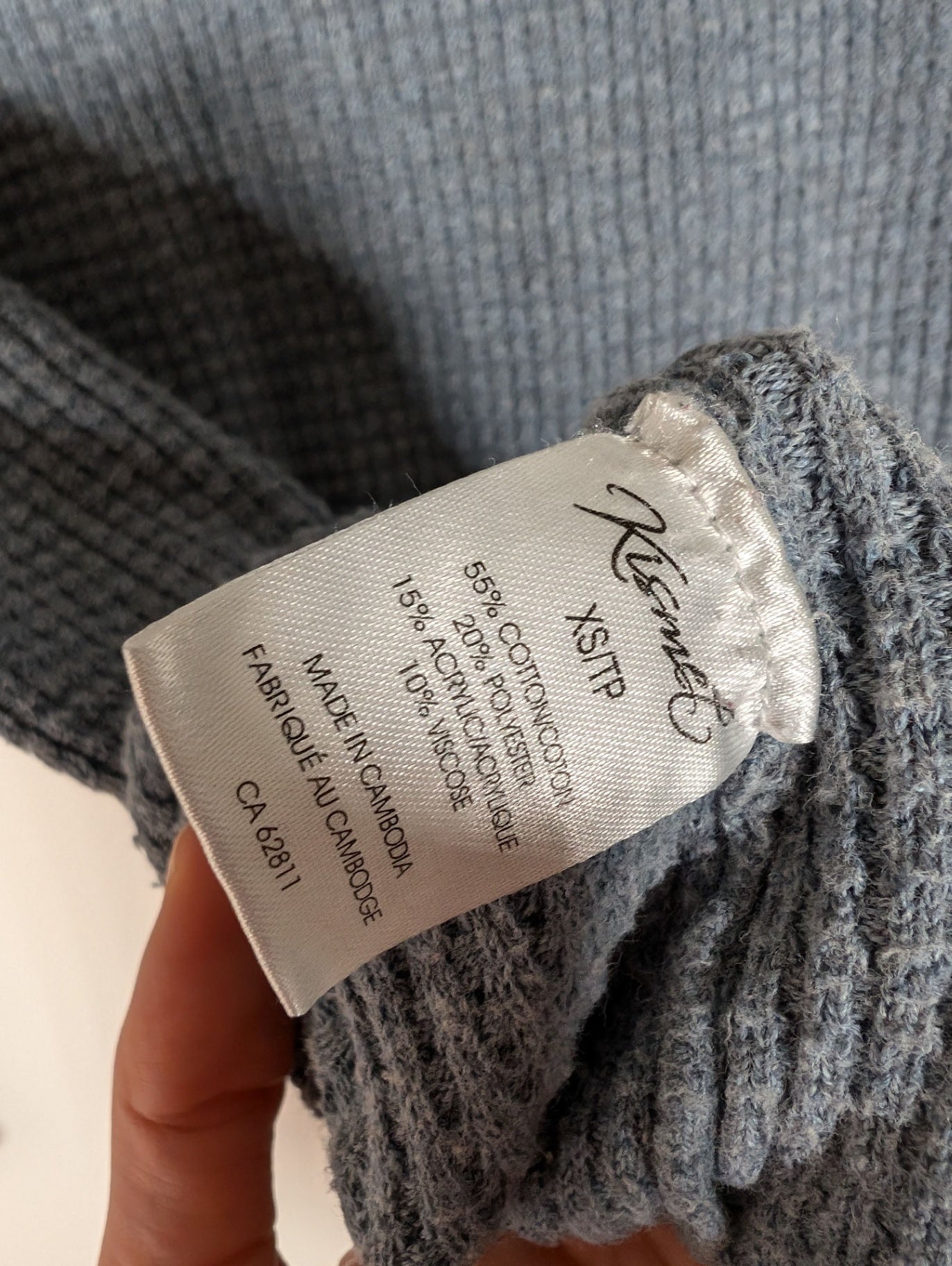 Kismet waffle knit long-sleeve - X-Small