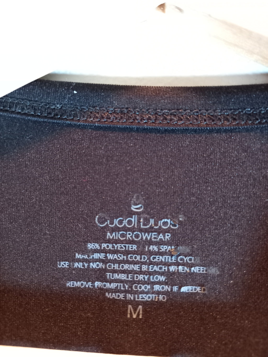 Cuddl Duds microwear black long sleeve - Medium