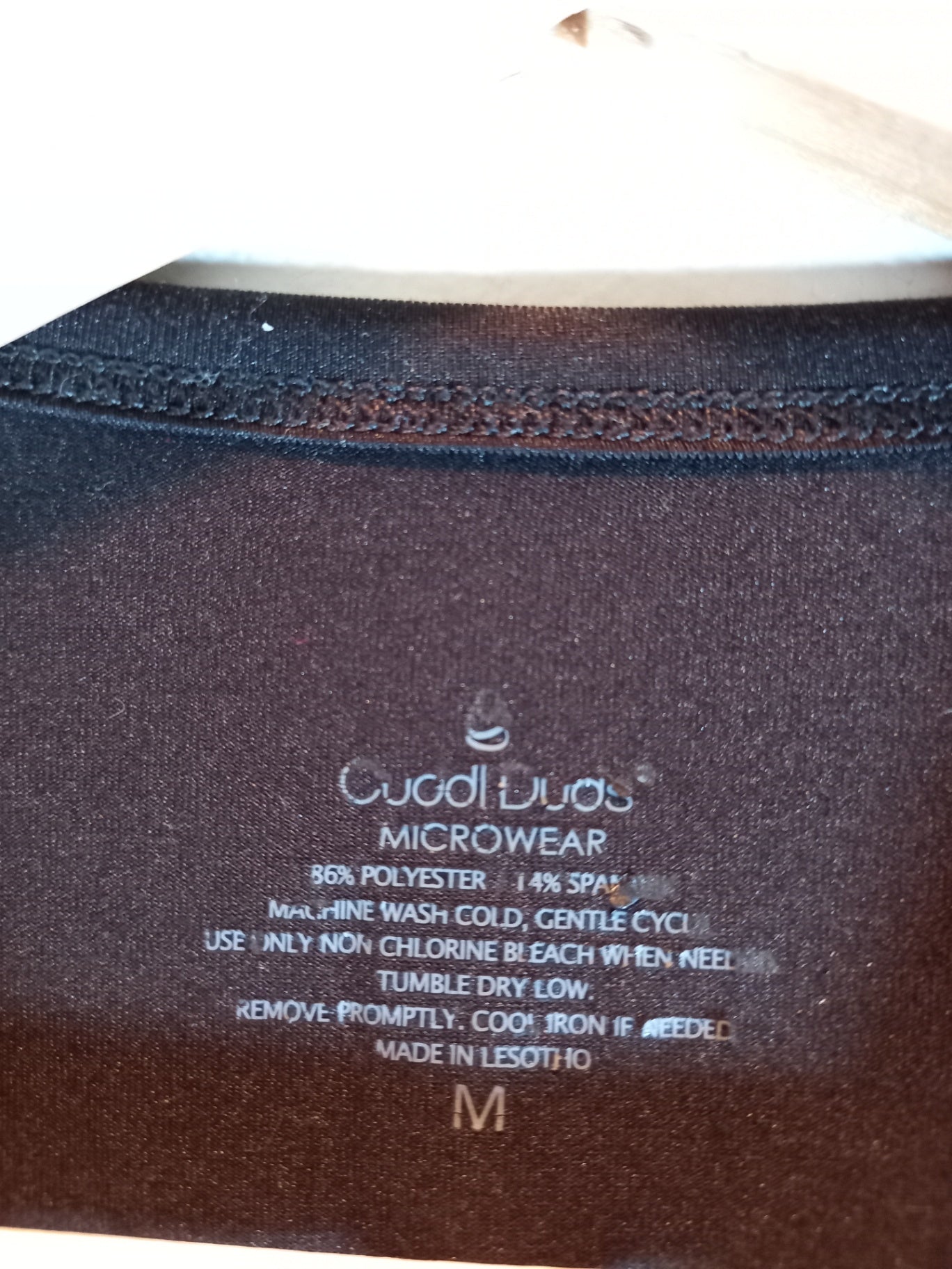 Cuddl Duds microwear black long sleeve - Medium