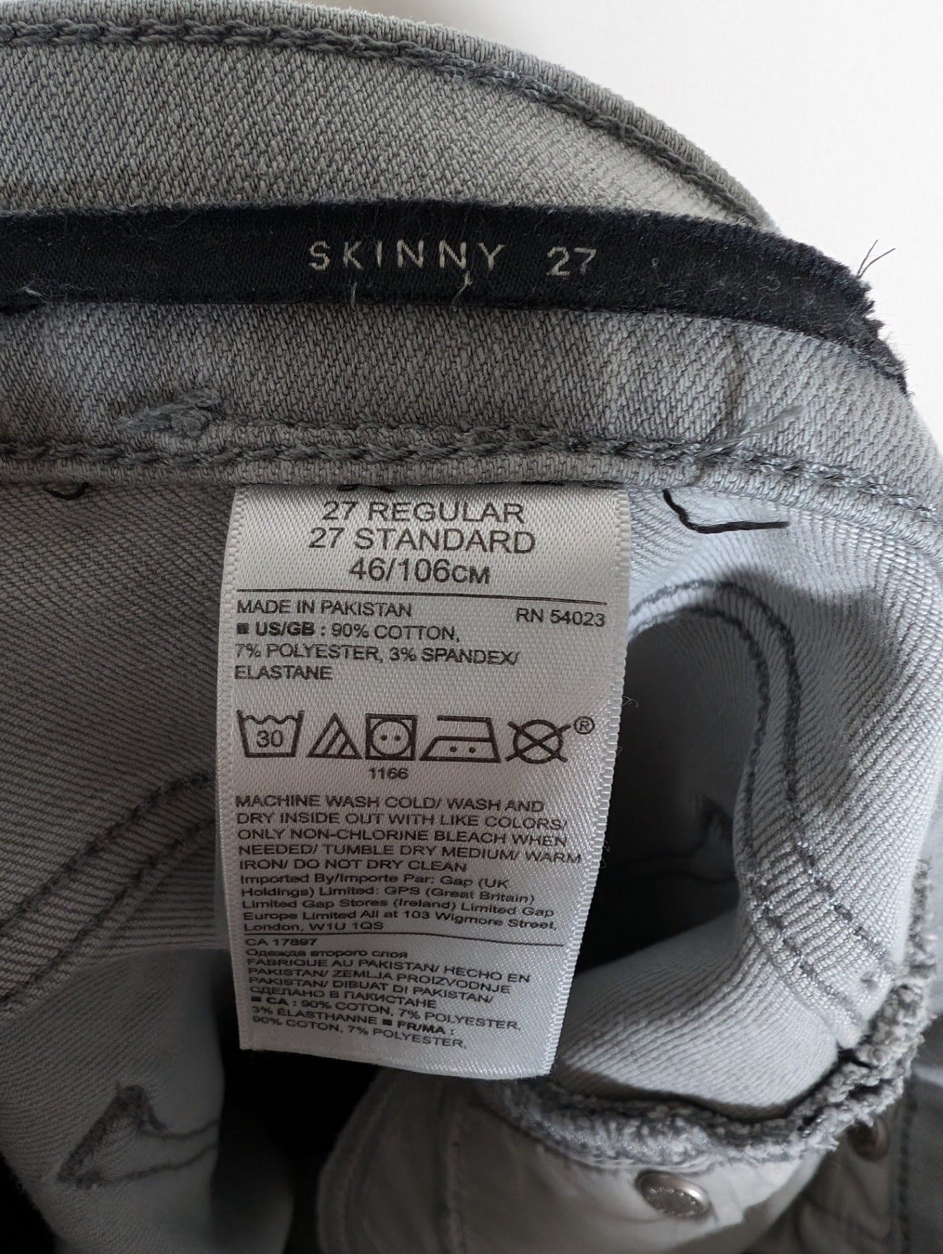 Banana Republic grey skinny jeans - SZ 27