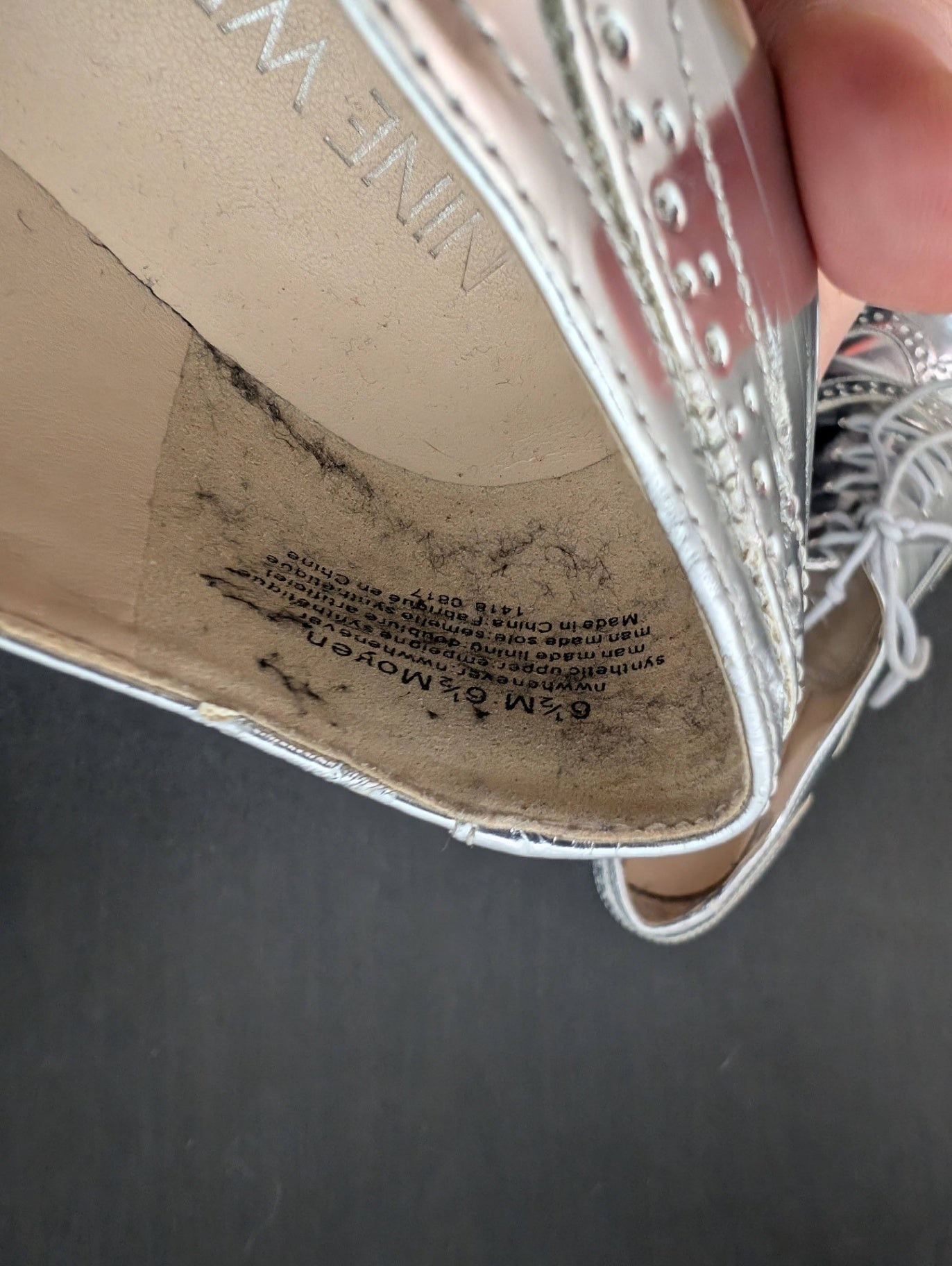 Nine West chunky metallic shoe - 6.5M