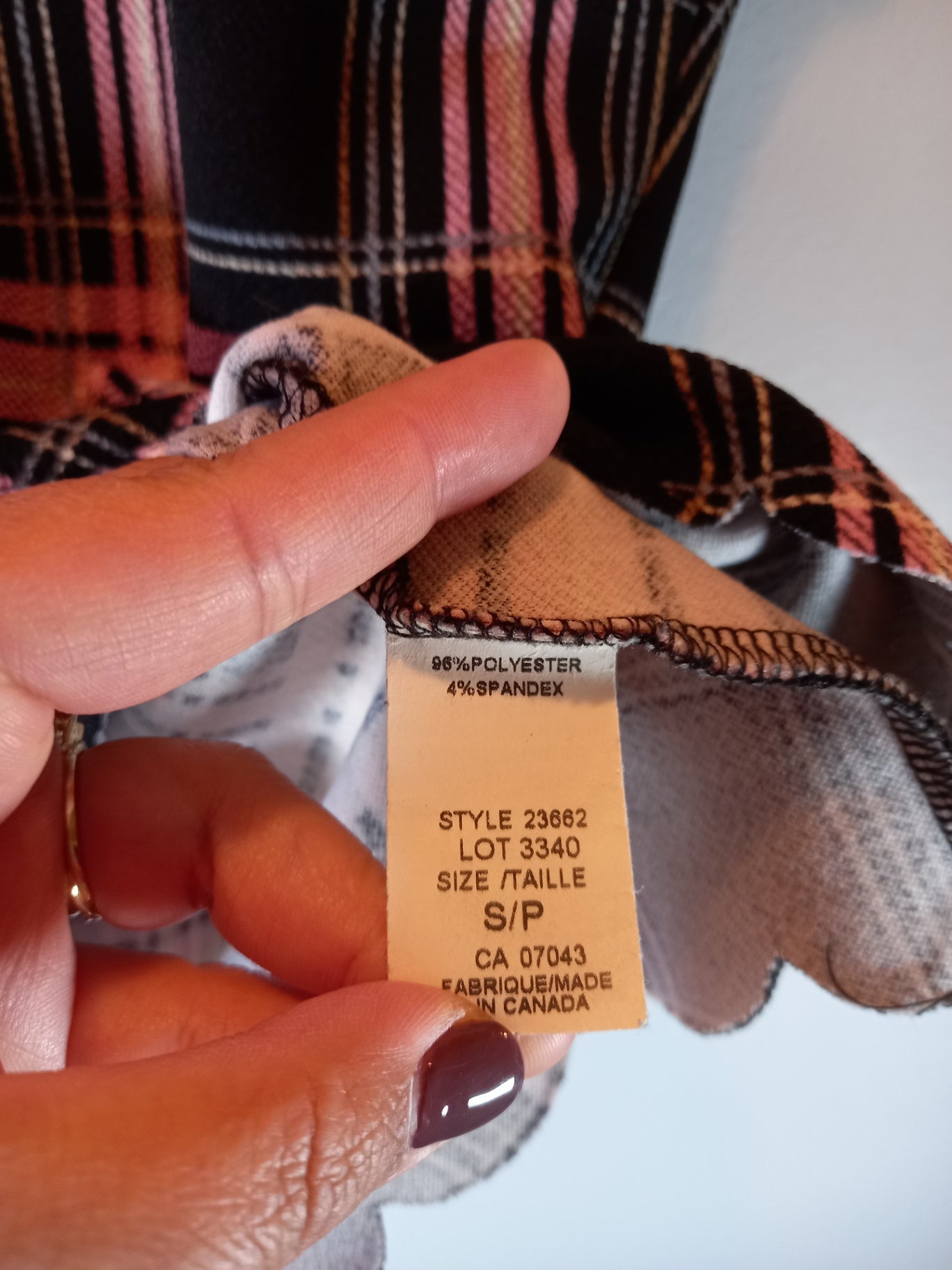 Mandy Evans pink plaid blouse - Small