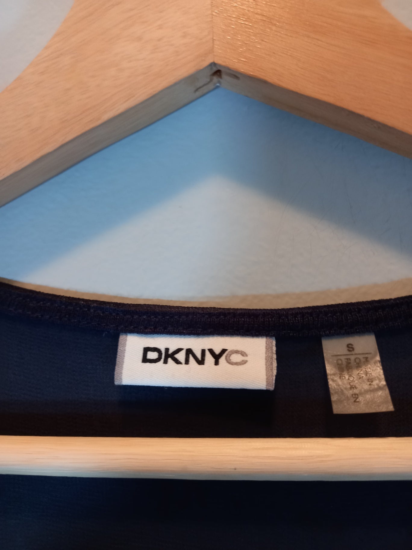 DKNY navy blouse - Small