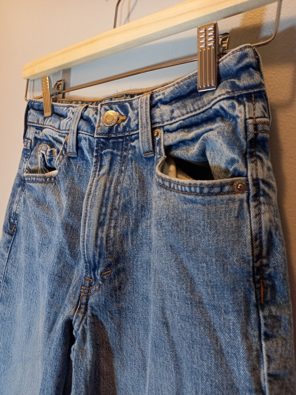 &Denim slim straight jeans - SZ 0