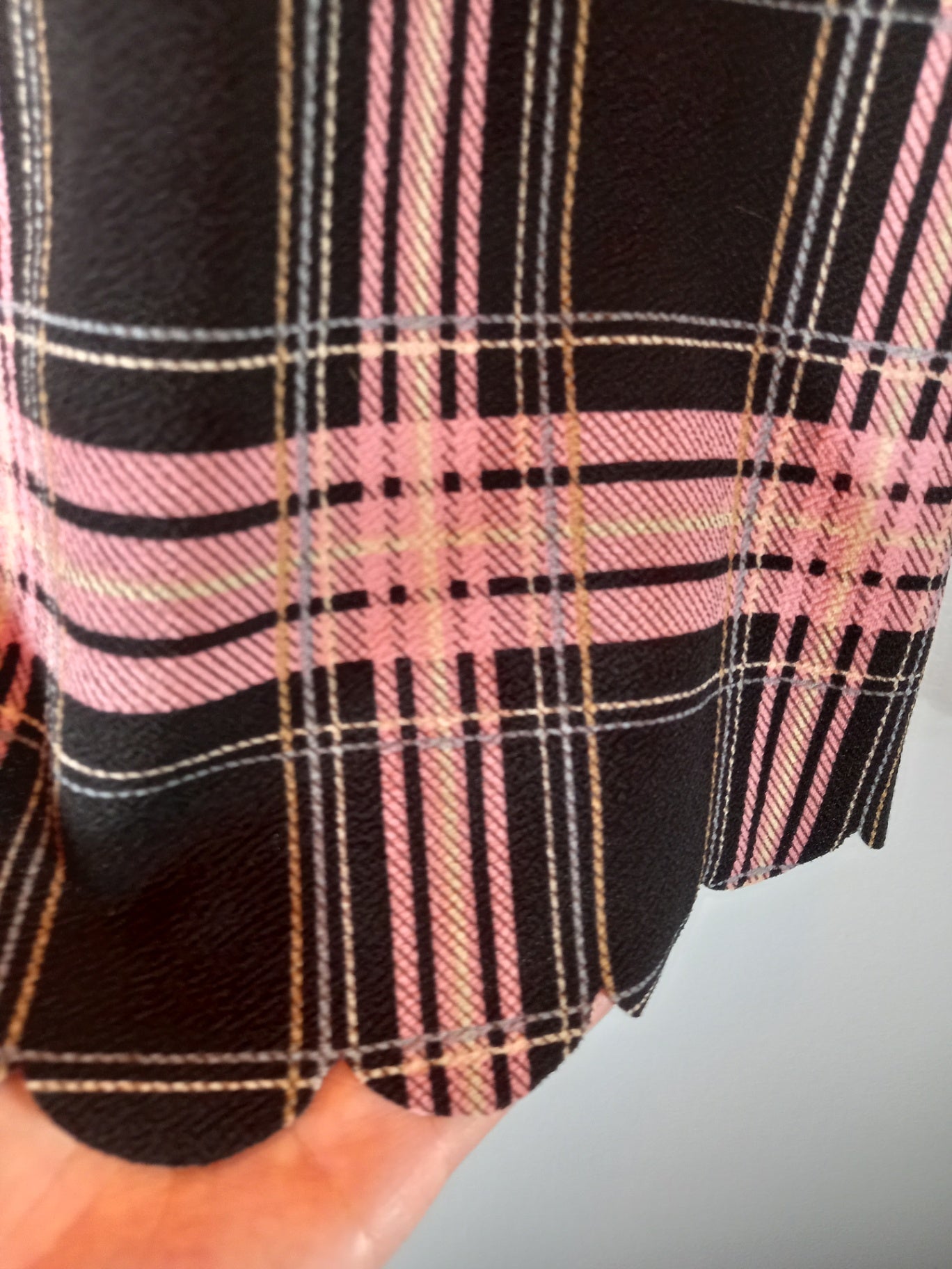 Mandy Evans pink plaid blouse - Small