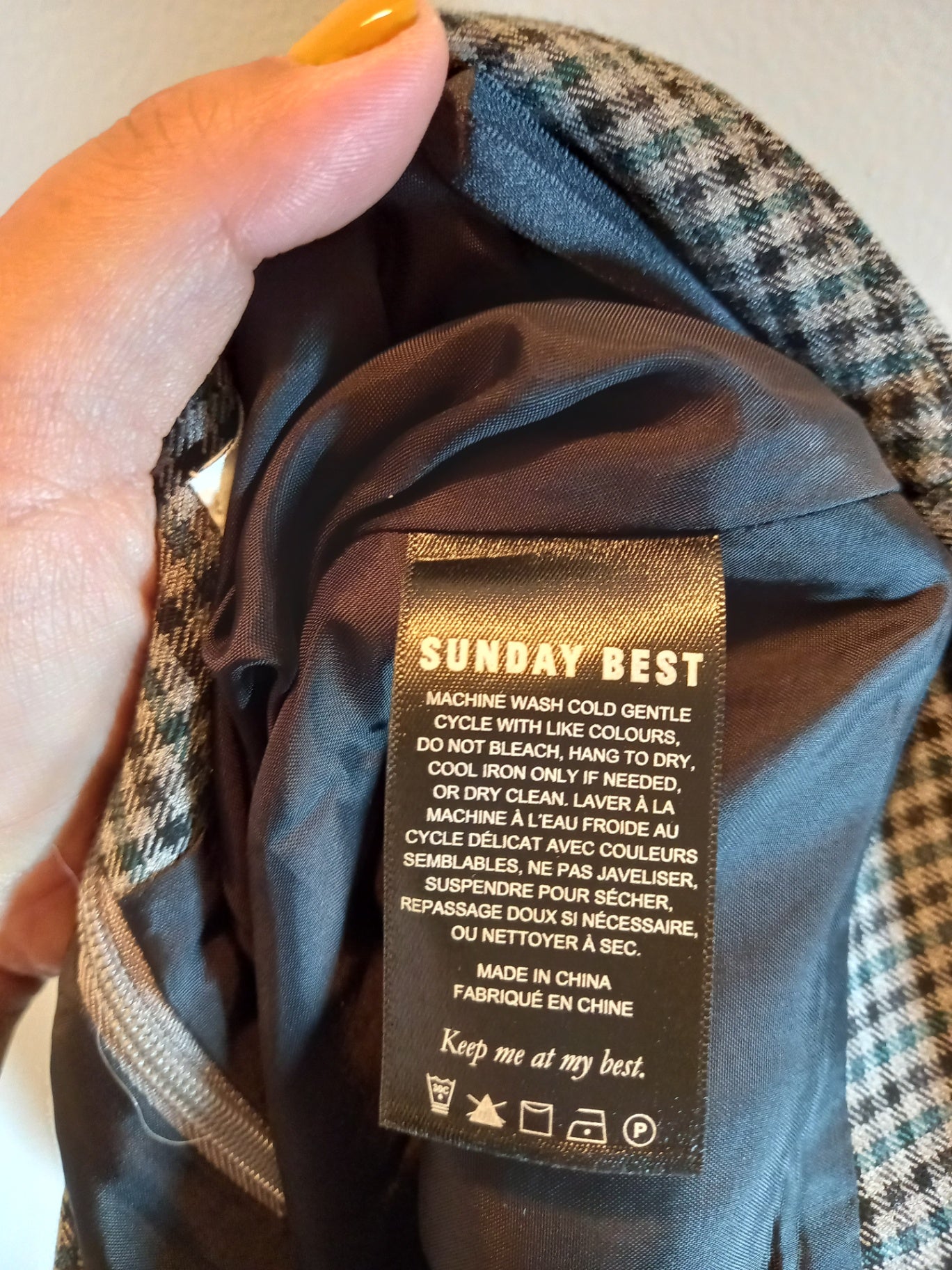 NWT Sunday Best checkered plaid skirt - SZ 10