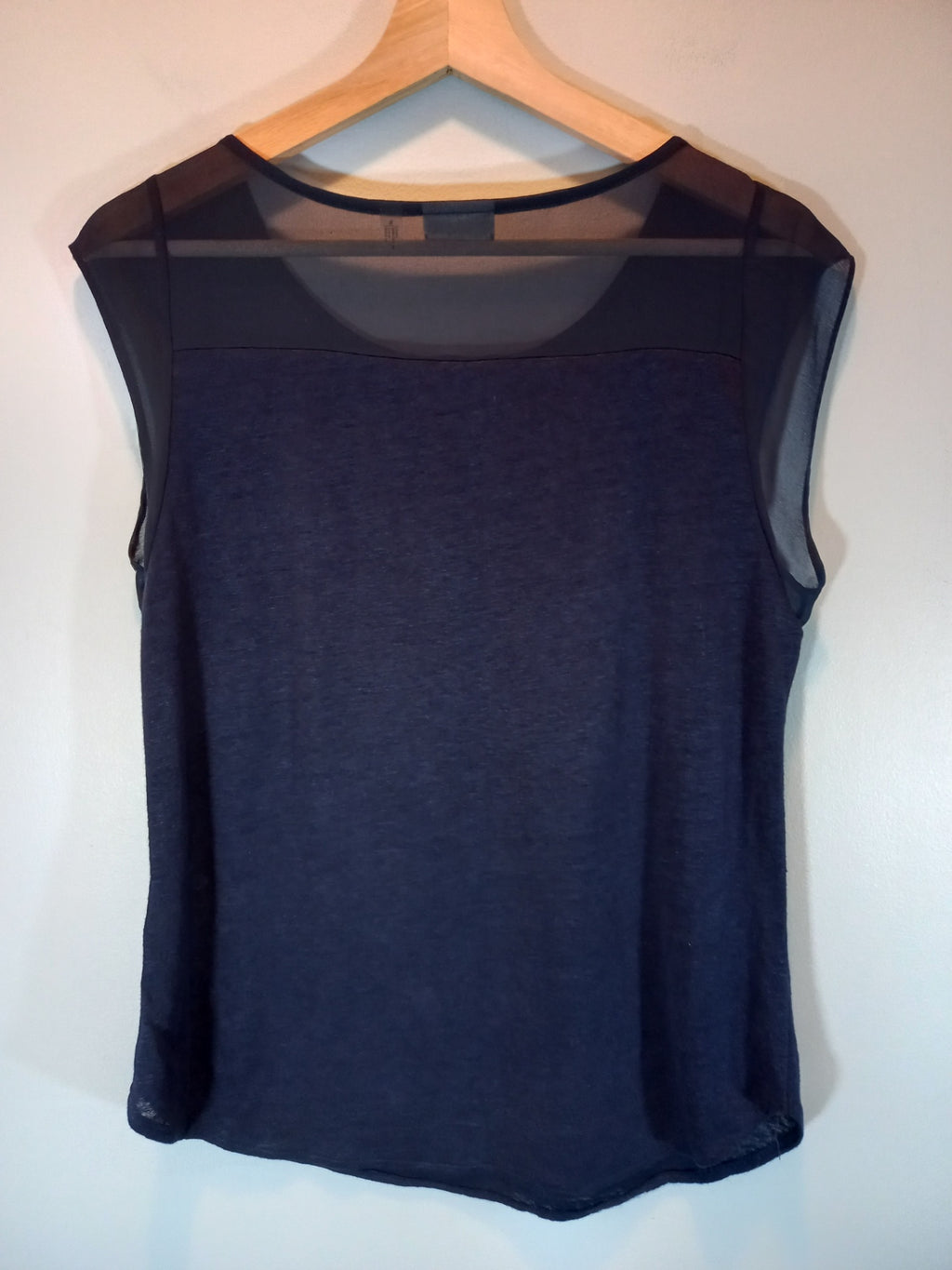 DKNY navy blouse - Small
