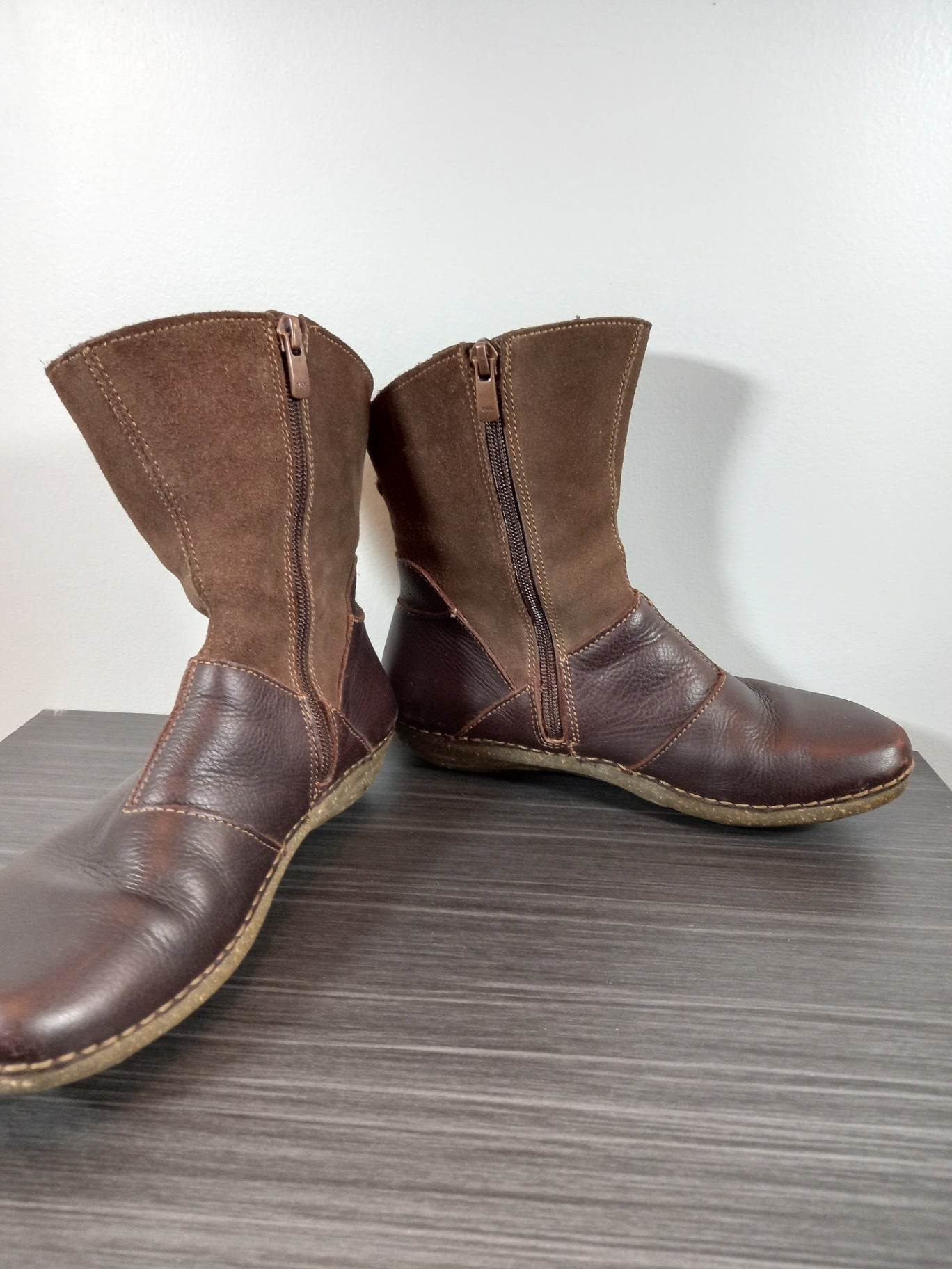 El Naturalista recyclus brown ankle boots - SZ 37