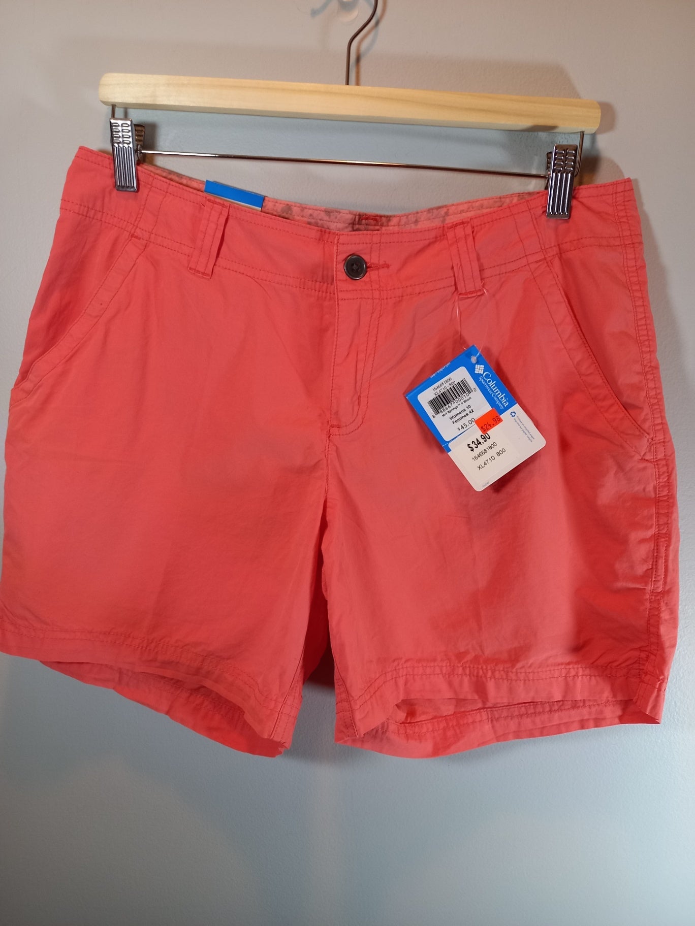 NWT Columbia coral shorts - SZ 10