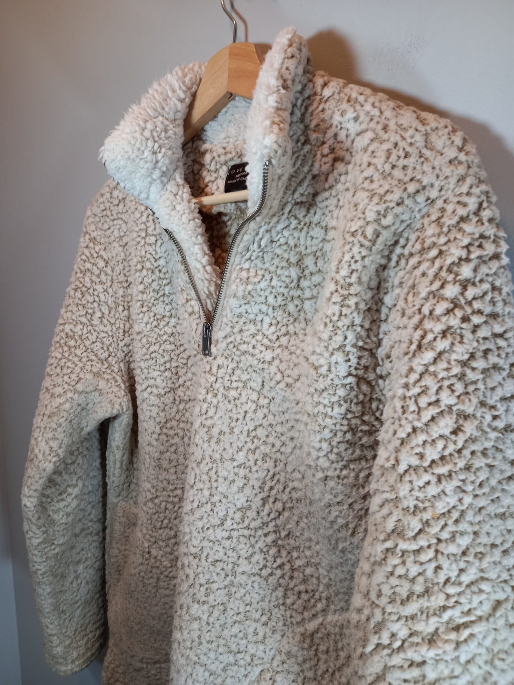 Love Tree sherpa pullover - Medium