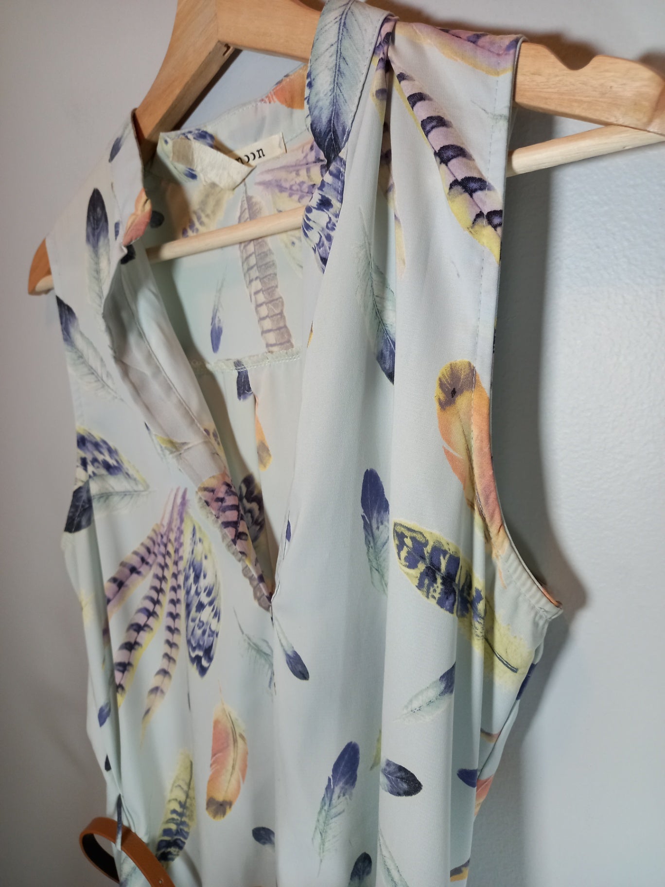 Iris Moon sleeveless feather dress - Medium