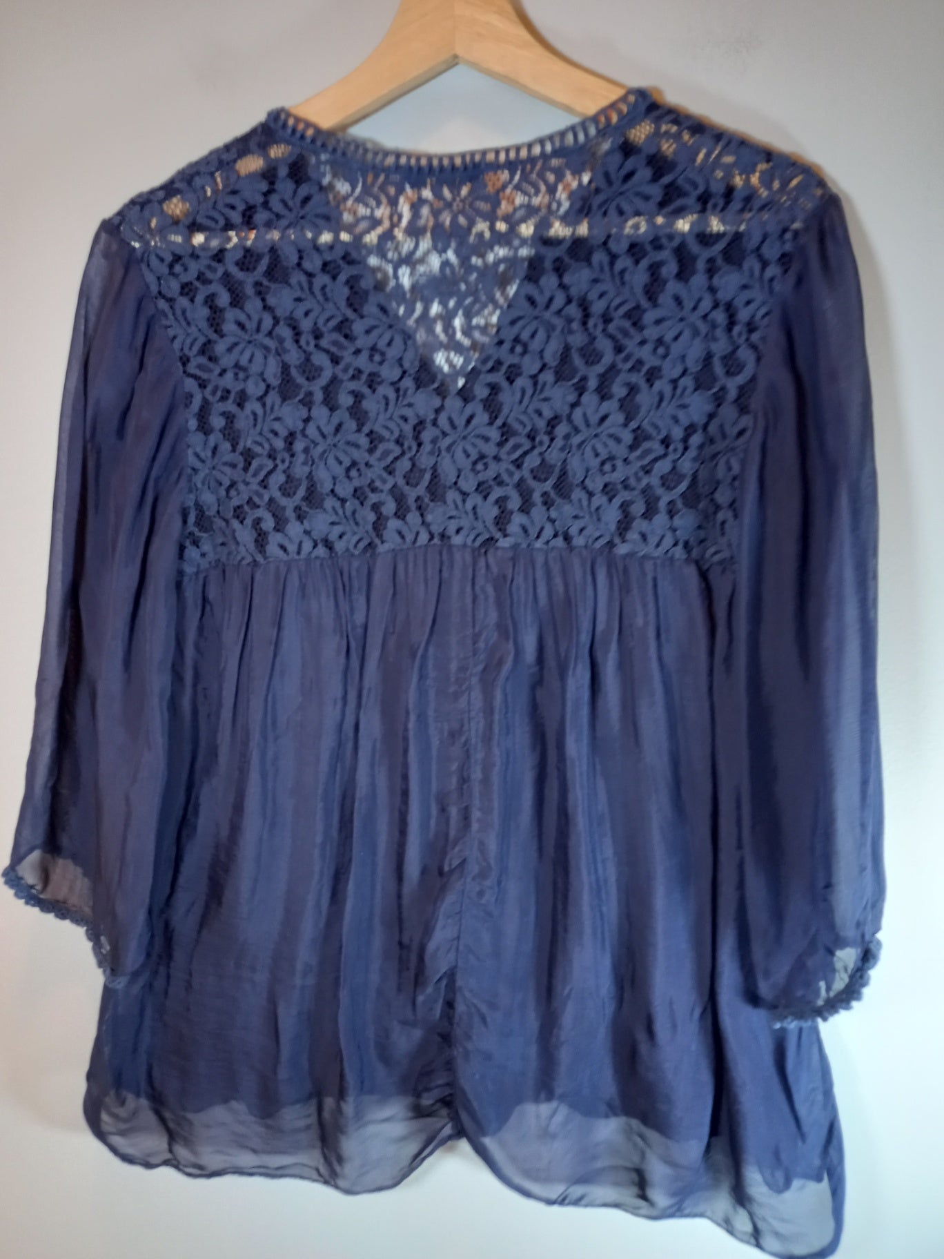 Bellambia Silk Navy Blouse - S