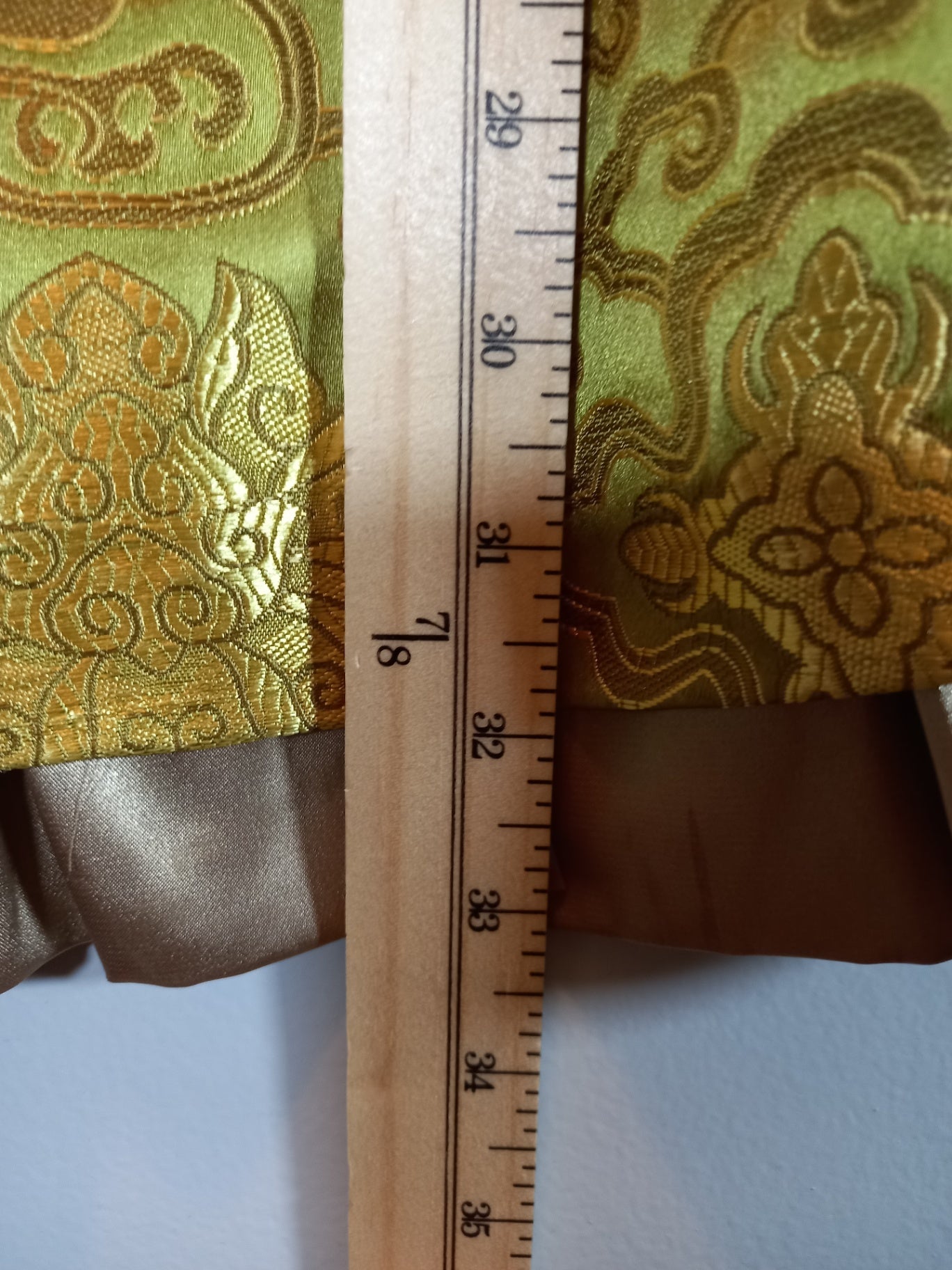 Sweet Chemise green & gold strapless dress - SZ 6