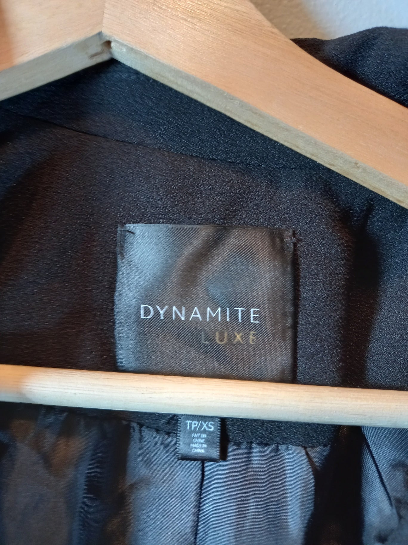 Dynamite luxe black jacket - XS