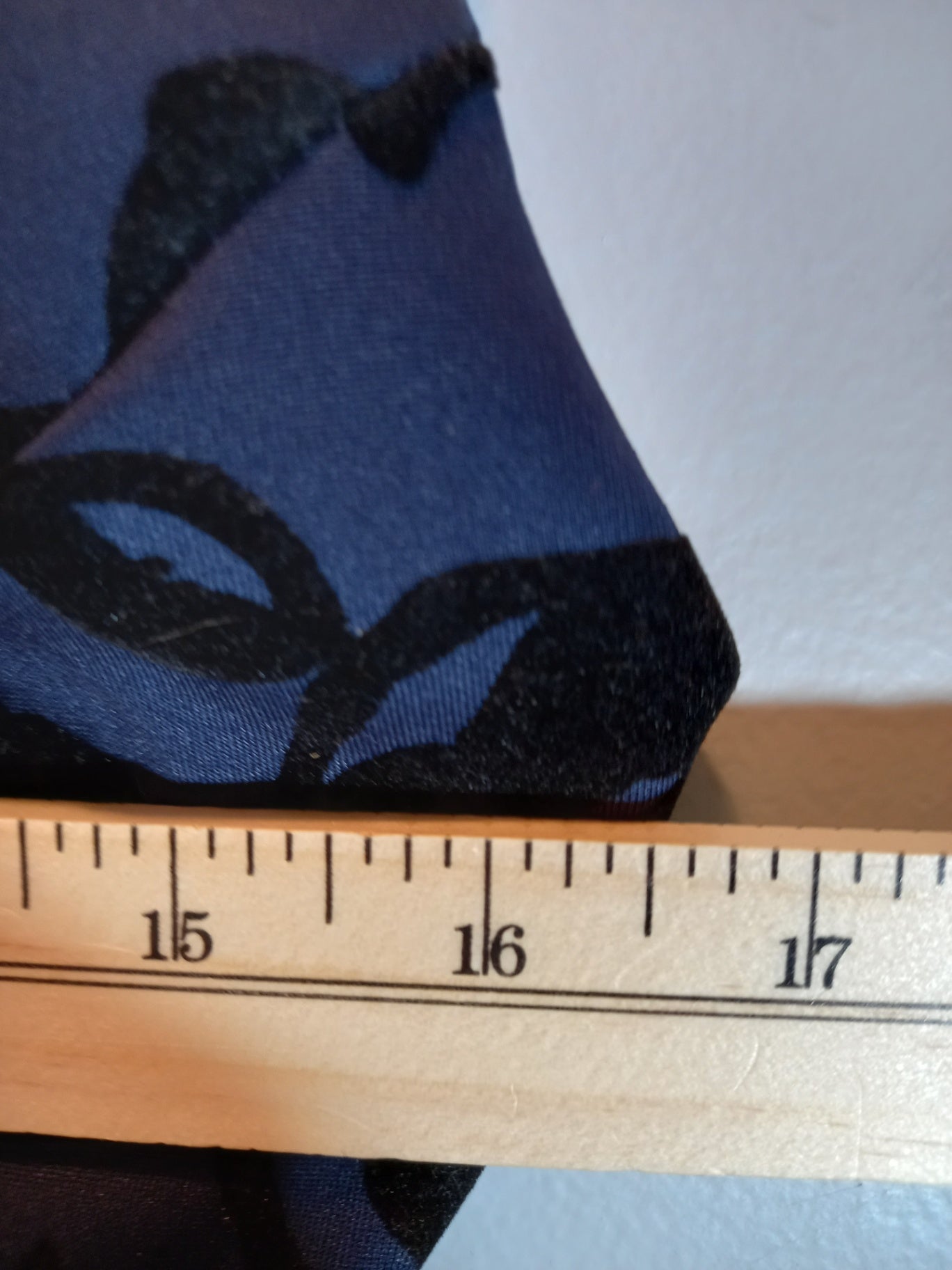 Eclipse navy velvet rose dress - Small