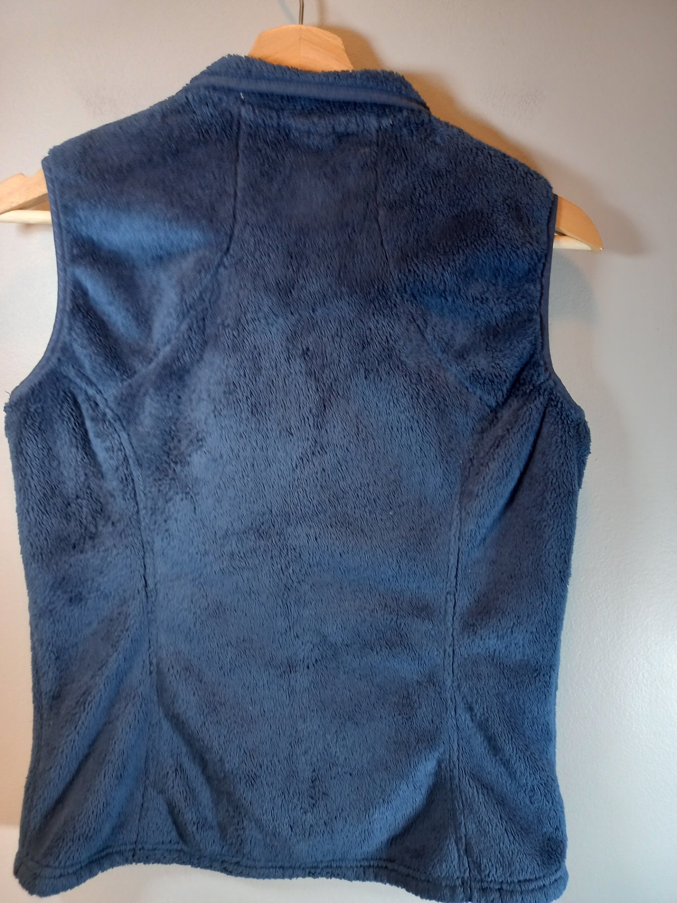 The North Face blue fleece vest - Small