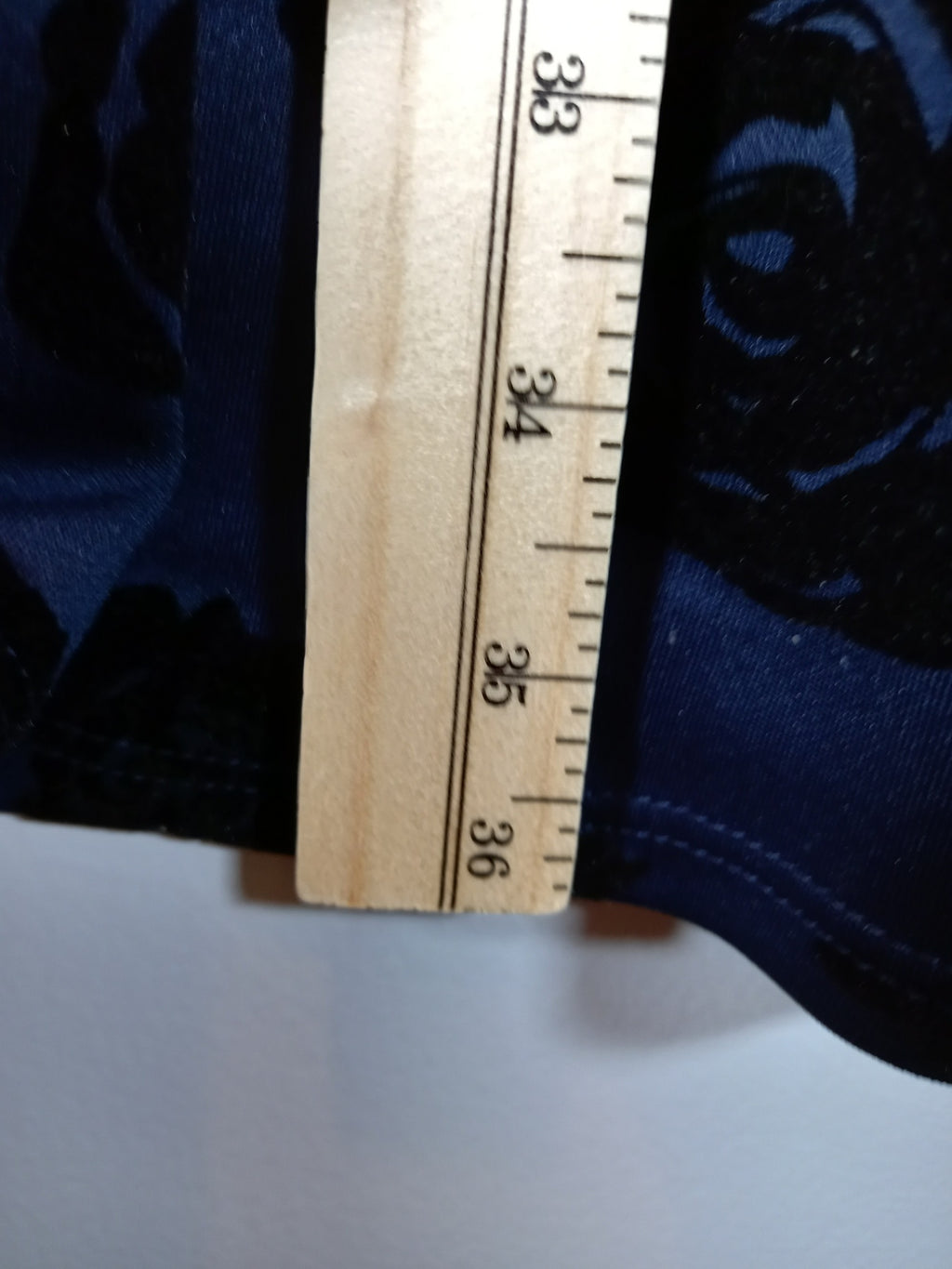 Eclipse navy velvet rose dress - Small