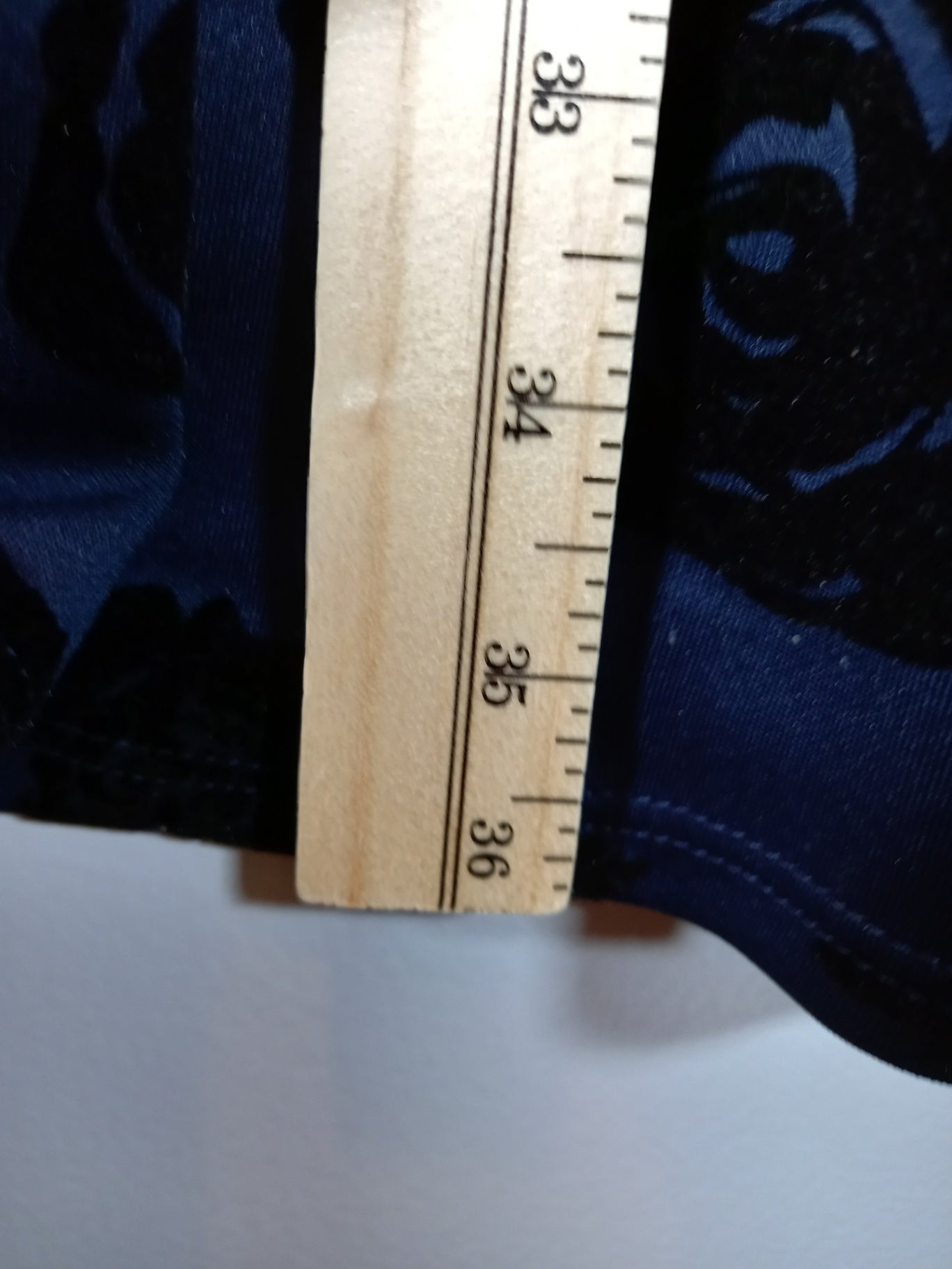 Eclipse navy velvet rose dress - Small