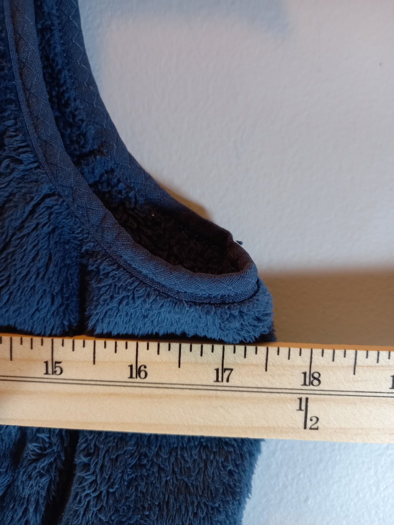 The North Face blue fleece vest - Small