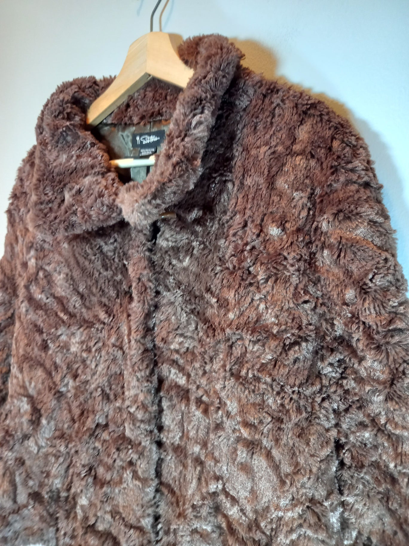 ii Sisters Brown Fuzzy Jacket - Medium