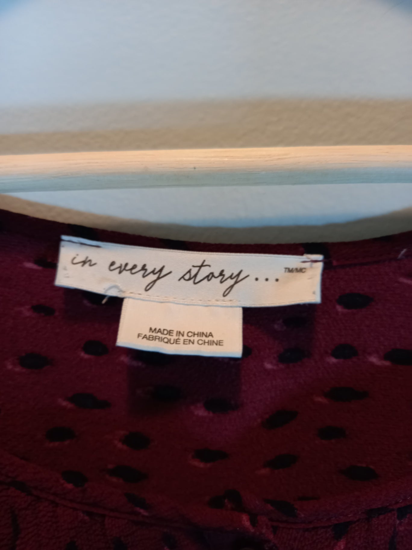 In Every Story maroon blouse - SZ 4XL