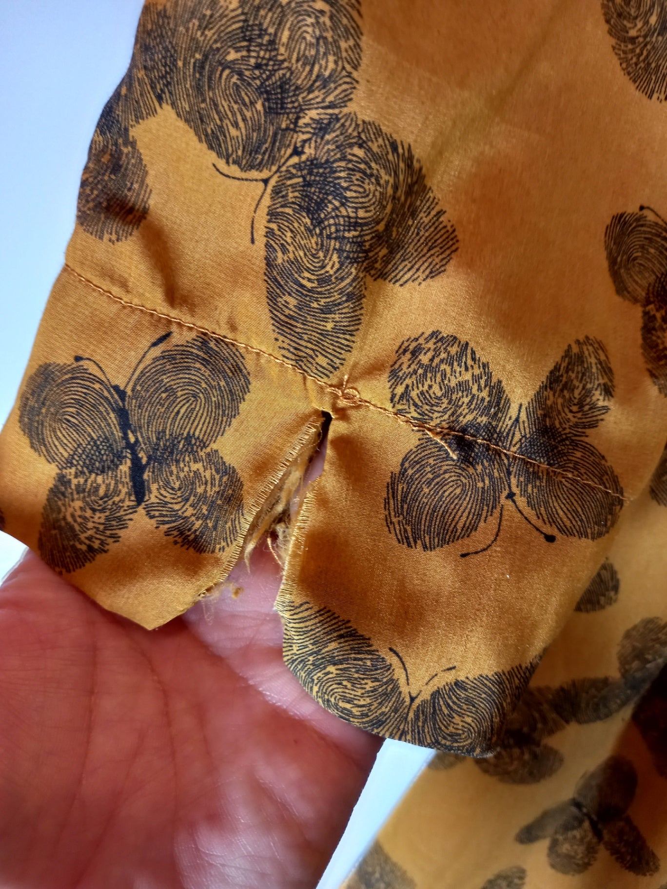 Boohoo mustard 3/4 sleeve dress - SZ 4 (Minor Flaw)