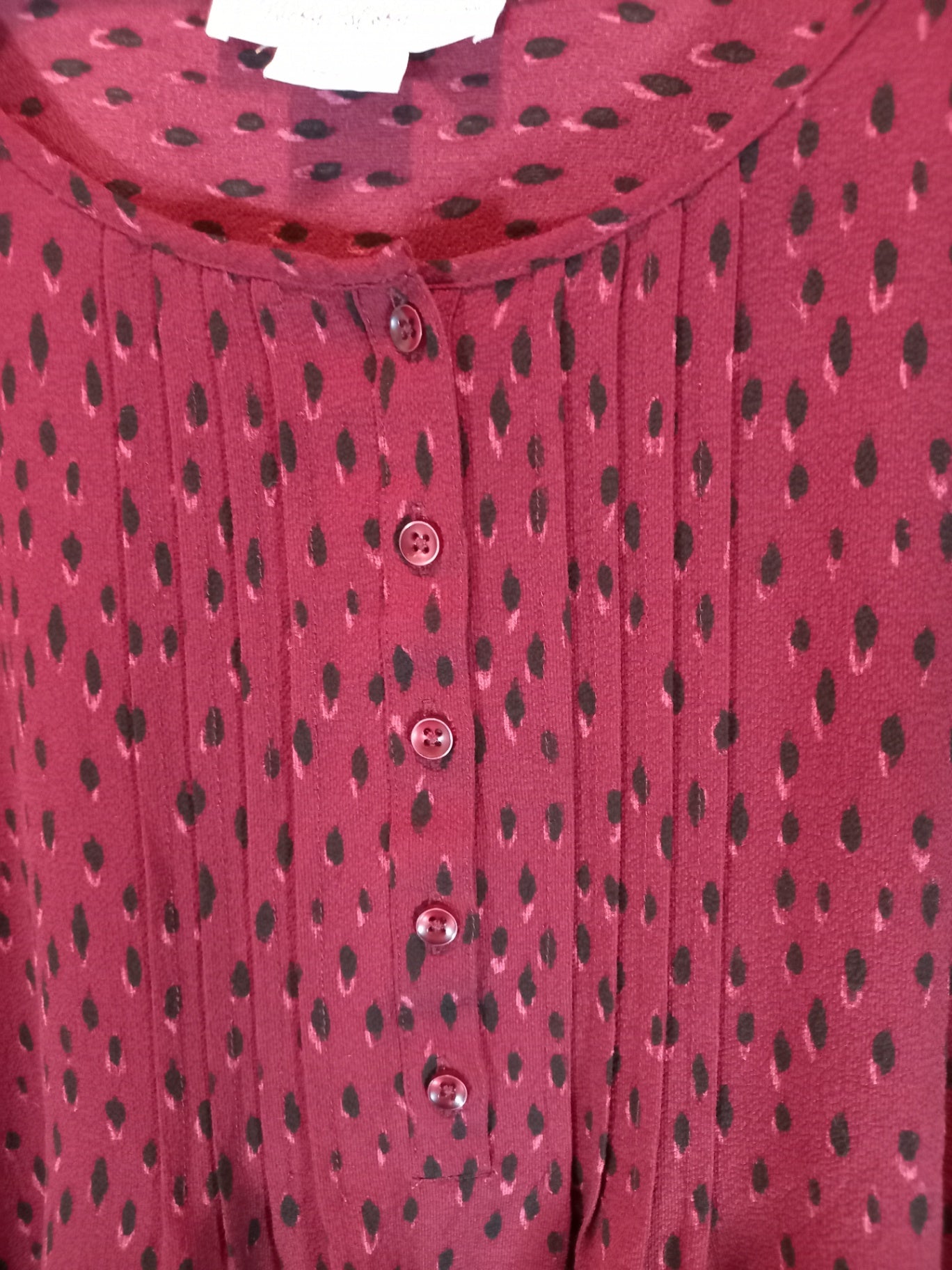 In Every Story maroon blouse - SZ 4XL