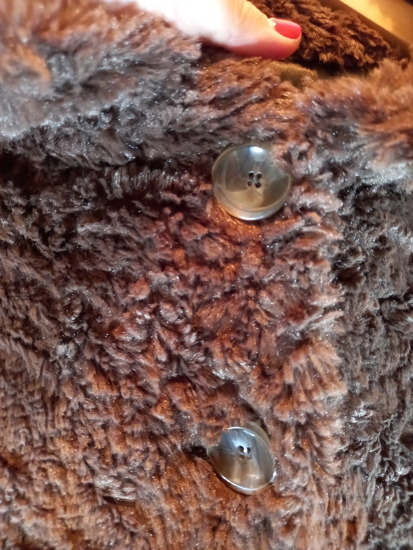 ii Sisters Brown Fuzzy Jacket - Medium