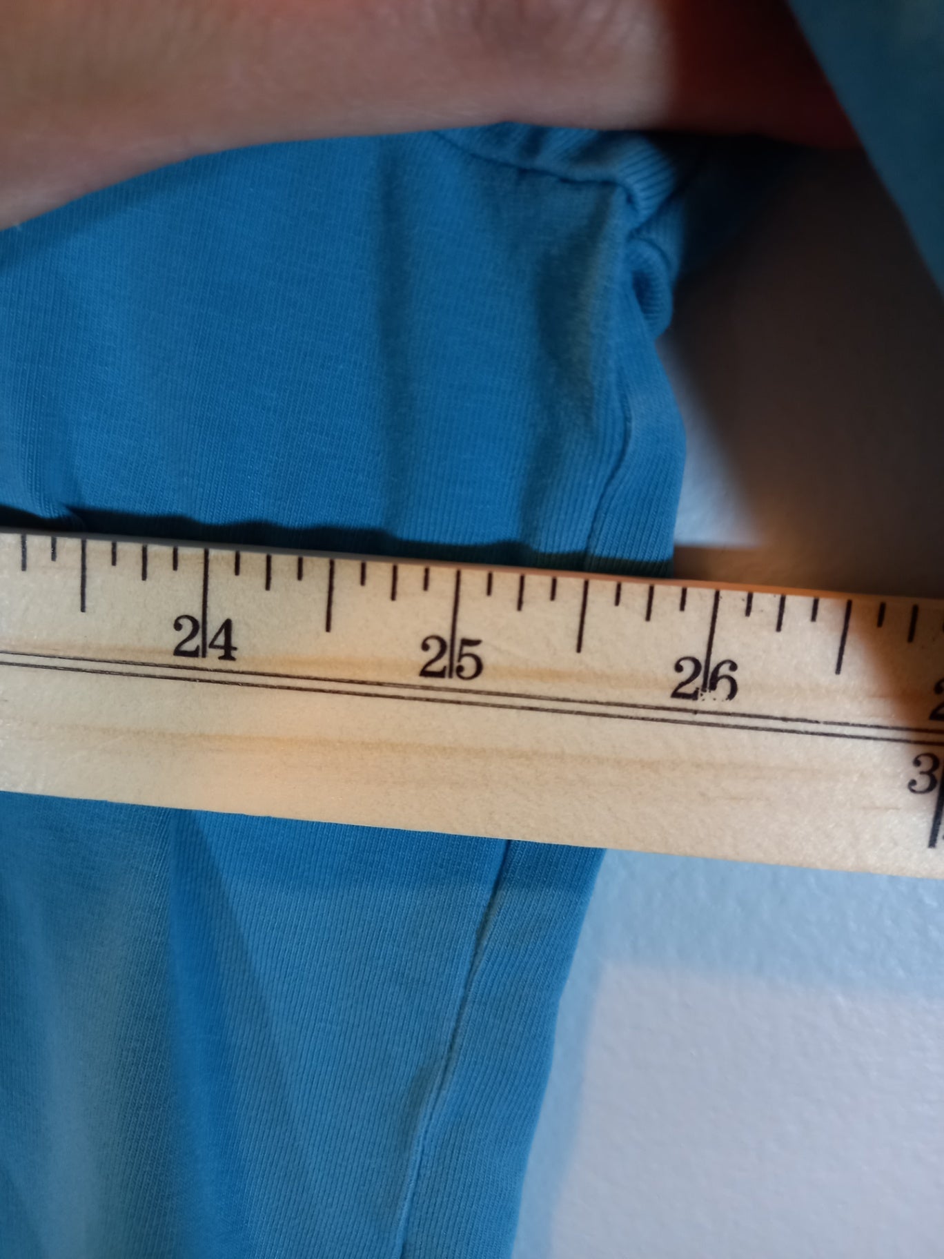 No label teal long-sleeve - appears 3XL/4XL (Minor flaw)