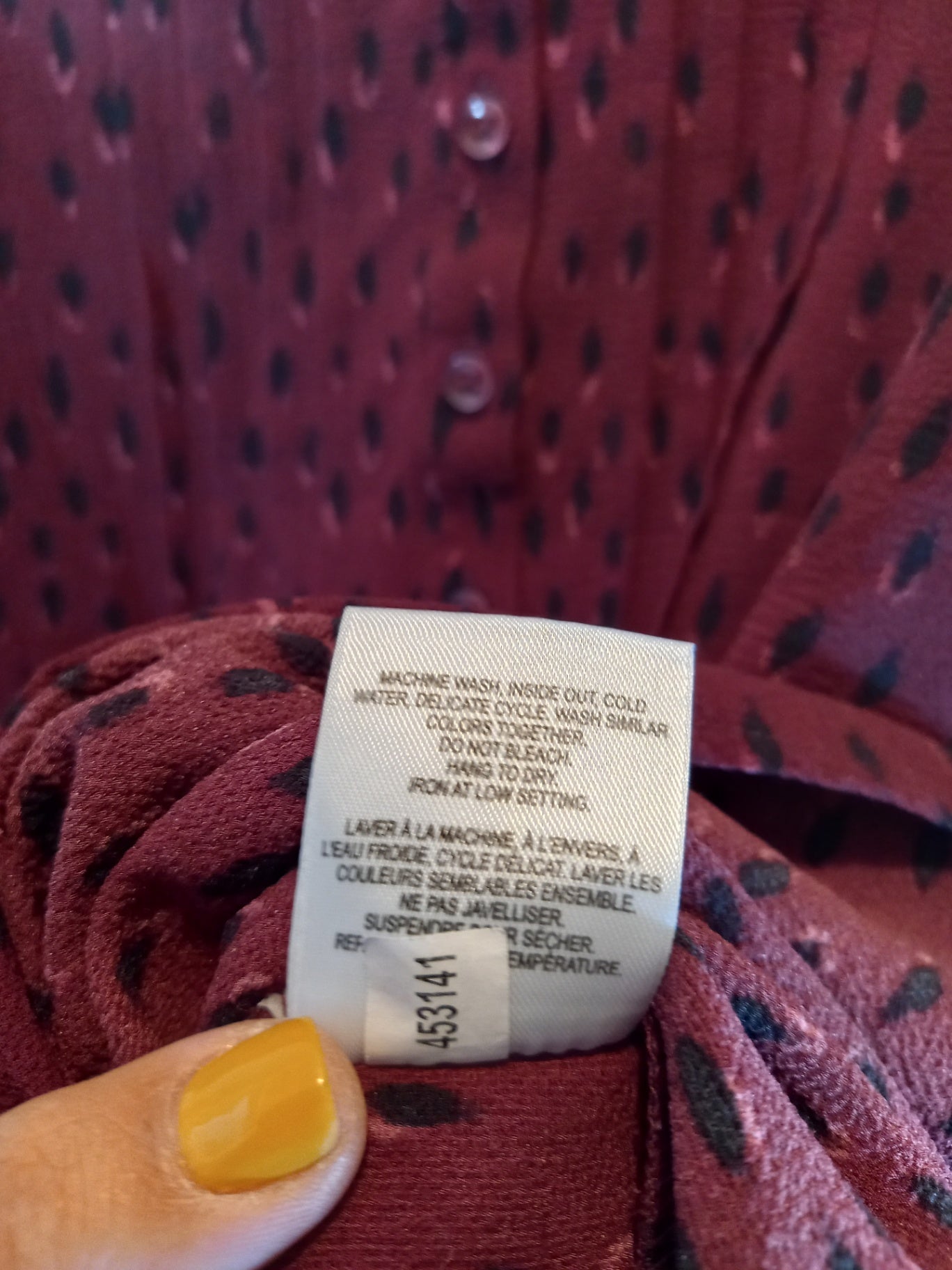 In Every Story maroon blouse - SZ 4XL