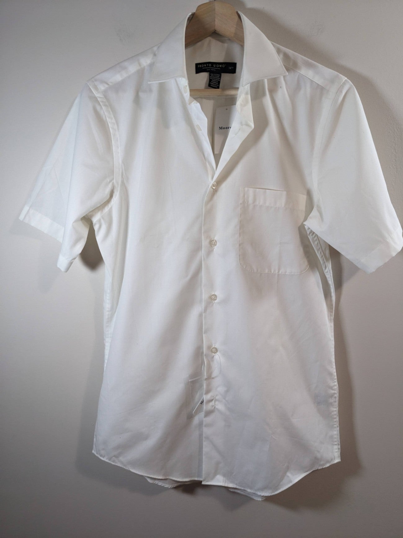 Pronto Uomo button up dress shirt - SZ 14.5 (Minor Flaw)