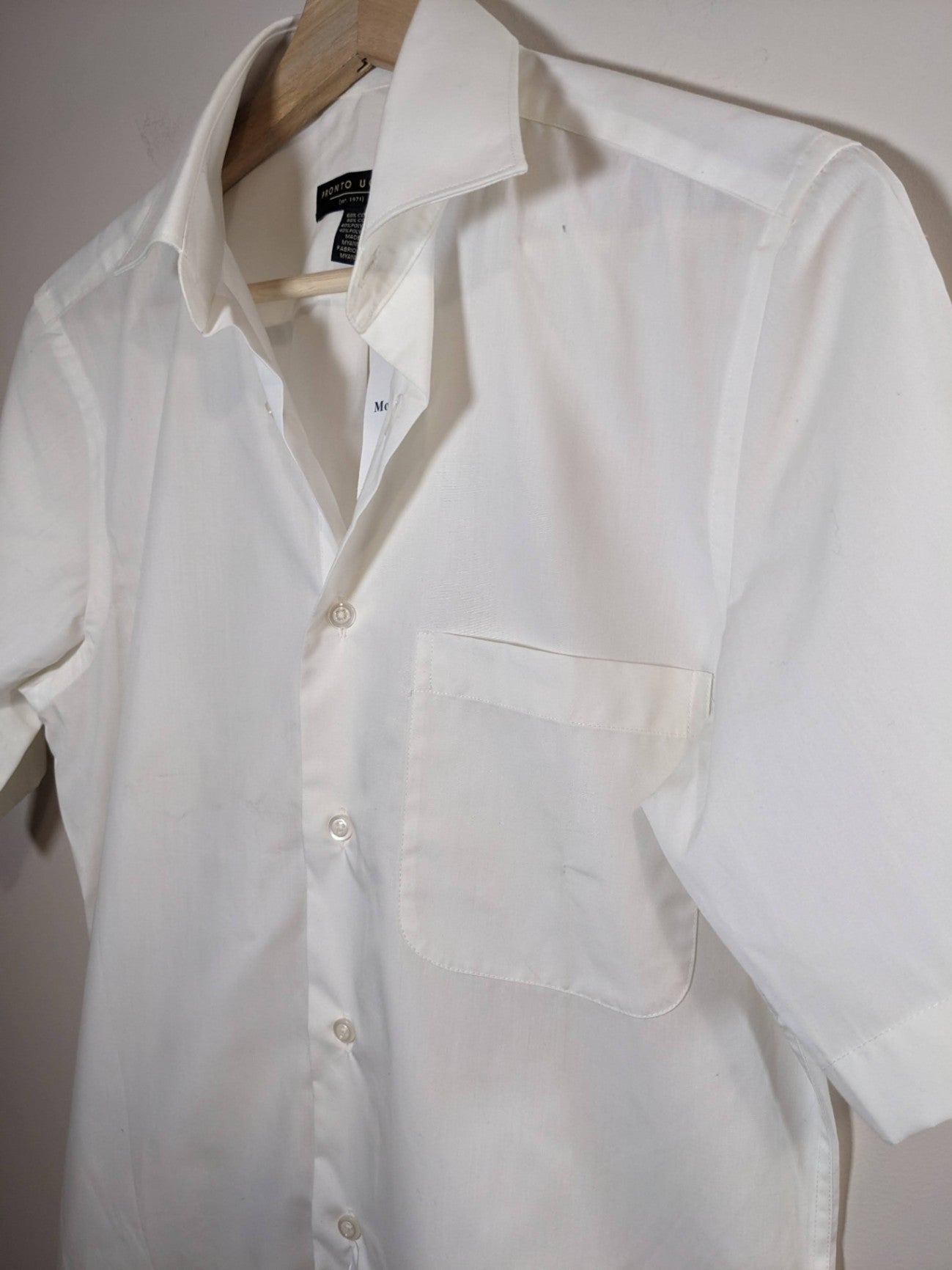 Pronto Uomo button up dress shirt - SZ 14.5 (Minor Flaw)