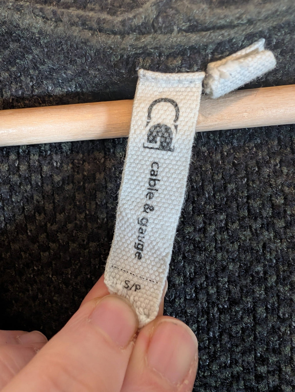Cable & Gauge camo cardigan - Small