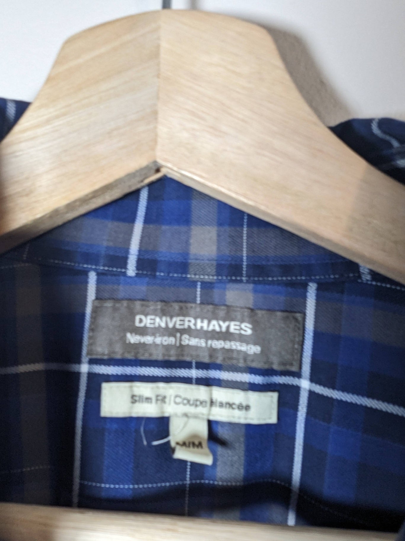 Denver Hayes plaid button down - Medium