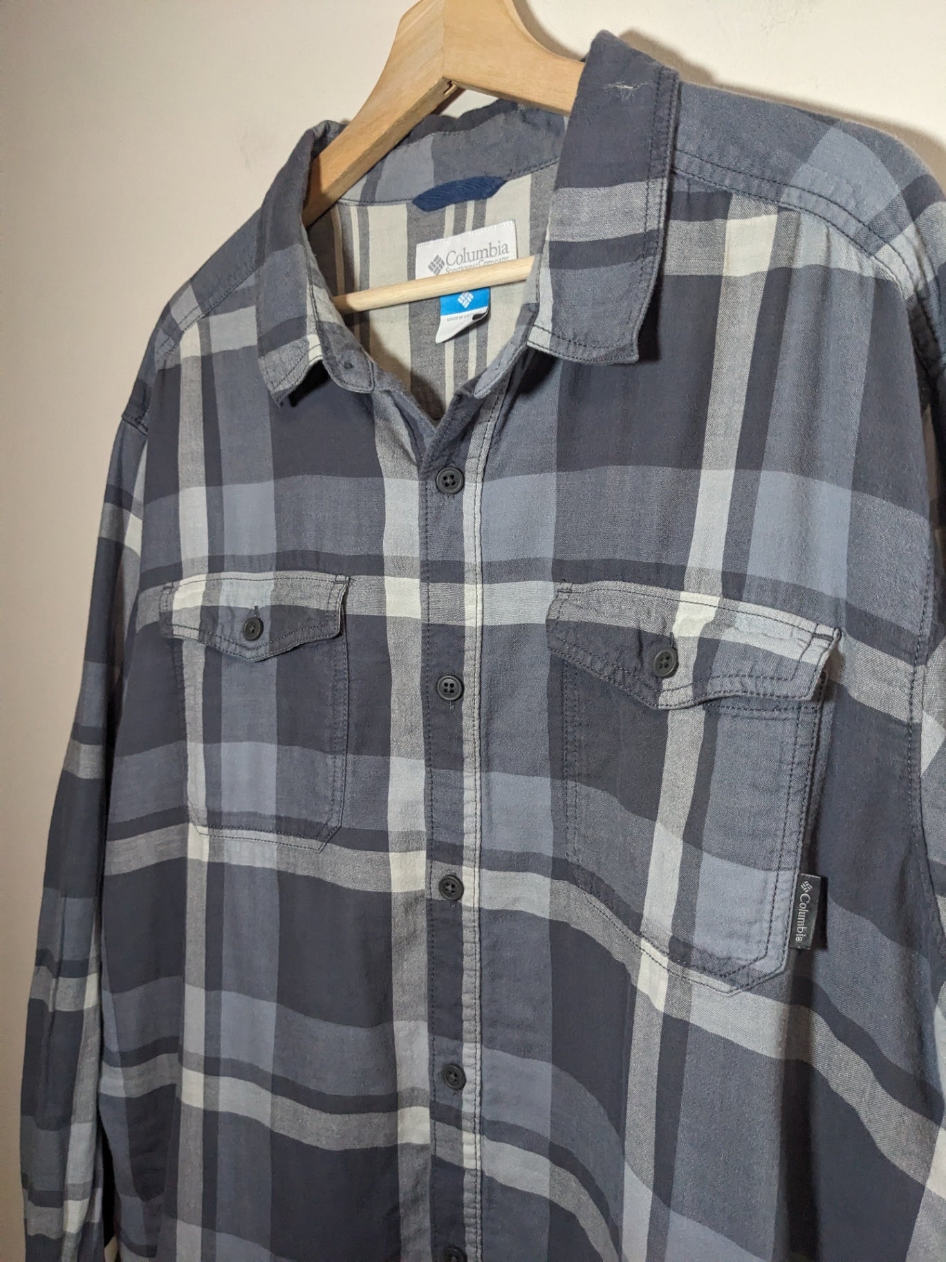 Columbia men's plaid button down - X-Large