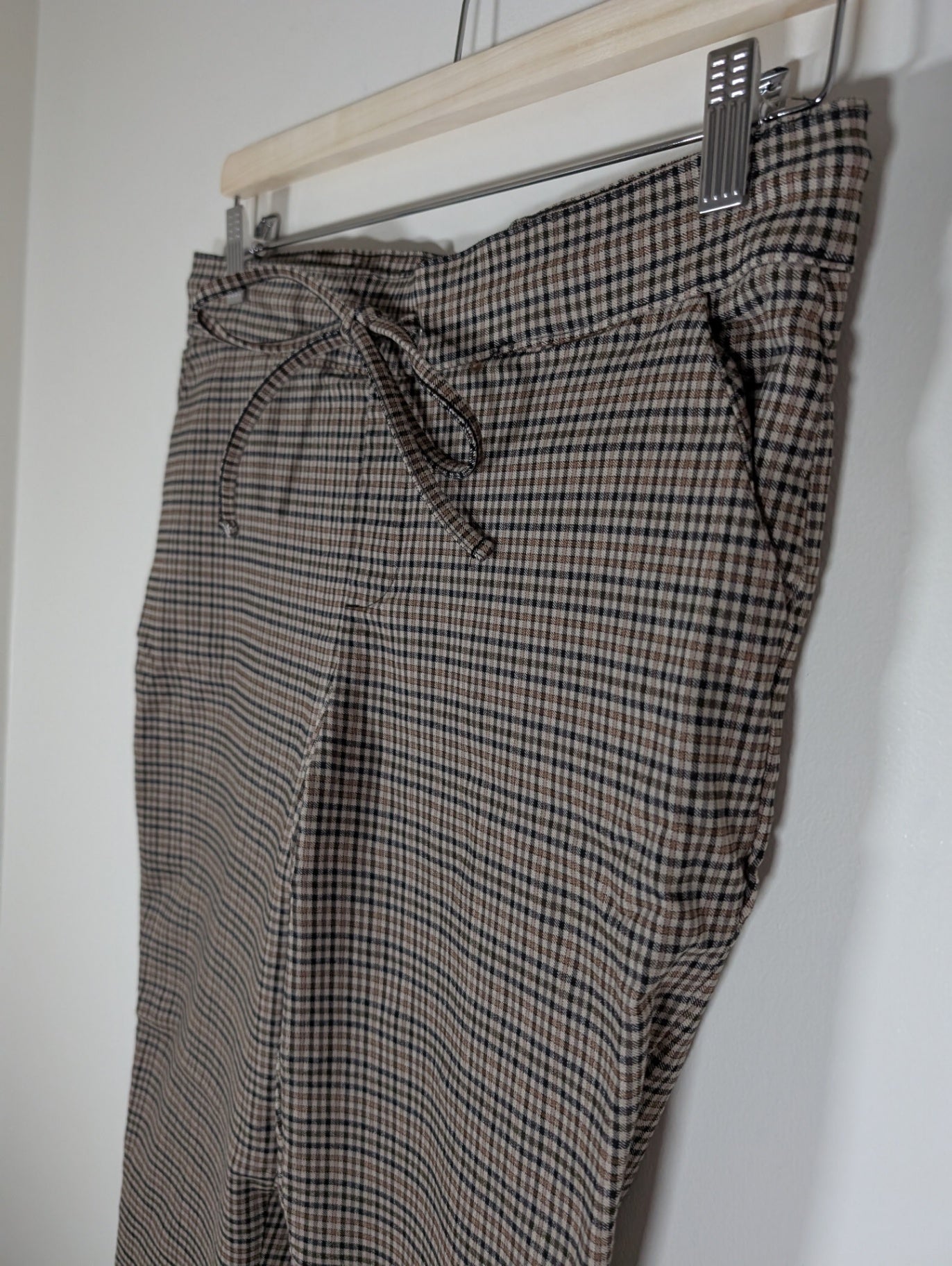 Jules & Leopold brown checkered pants - Medium