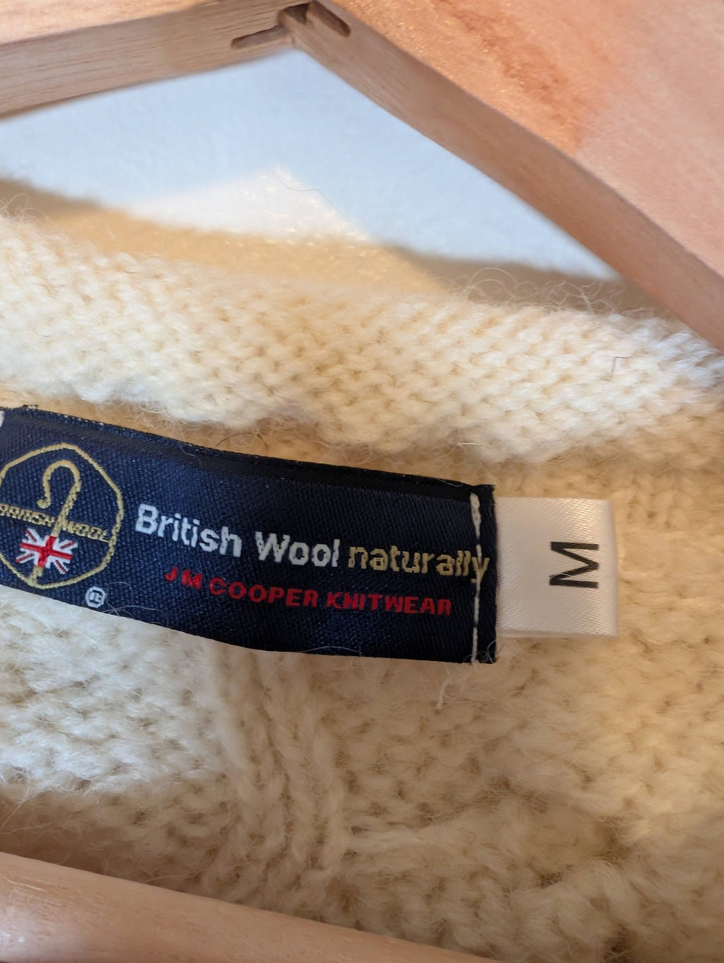 British Wool sweater - Medium (was shrunk)
