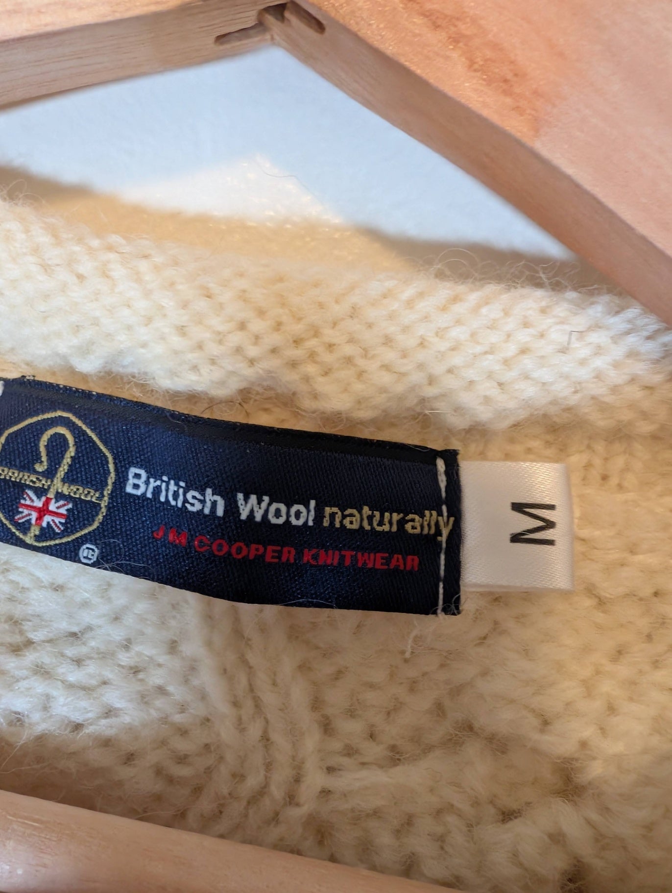 British Wool sweater - Medium (was shrunk)
