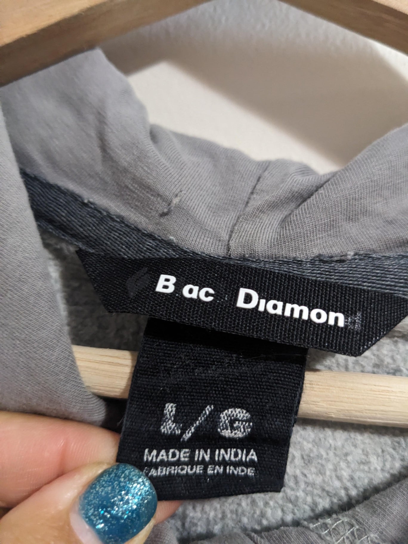 Black Diamond hoodie- Men's Large