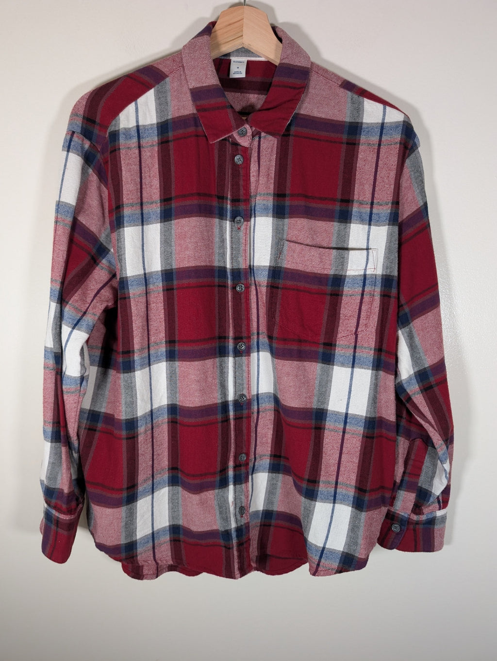 Old Navy red plaid - Medium