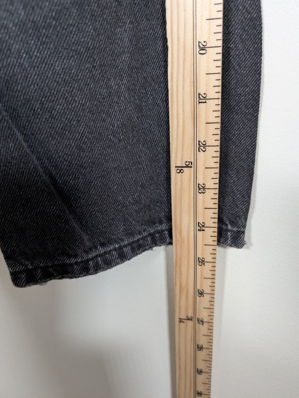 &Denim boyfriend low rise black jeans - SZ 8