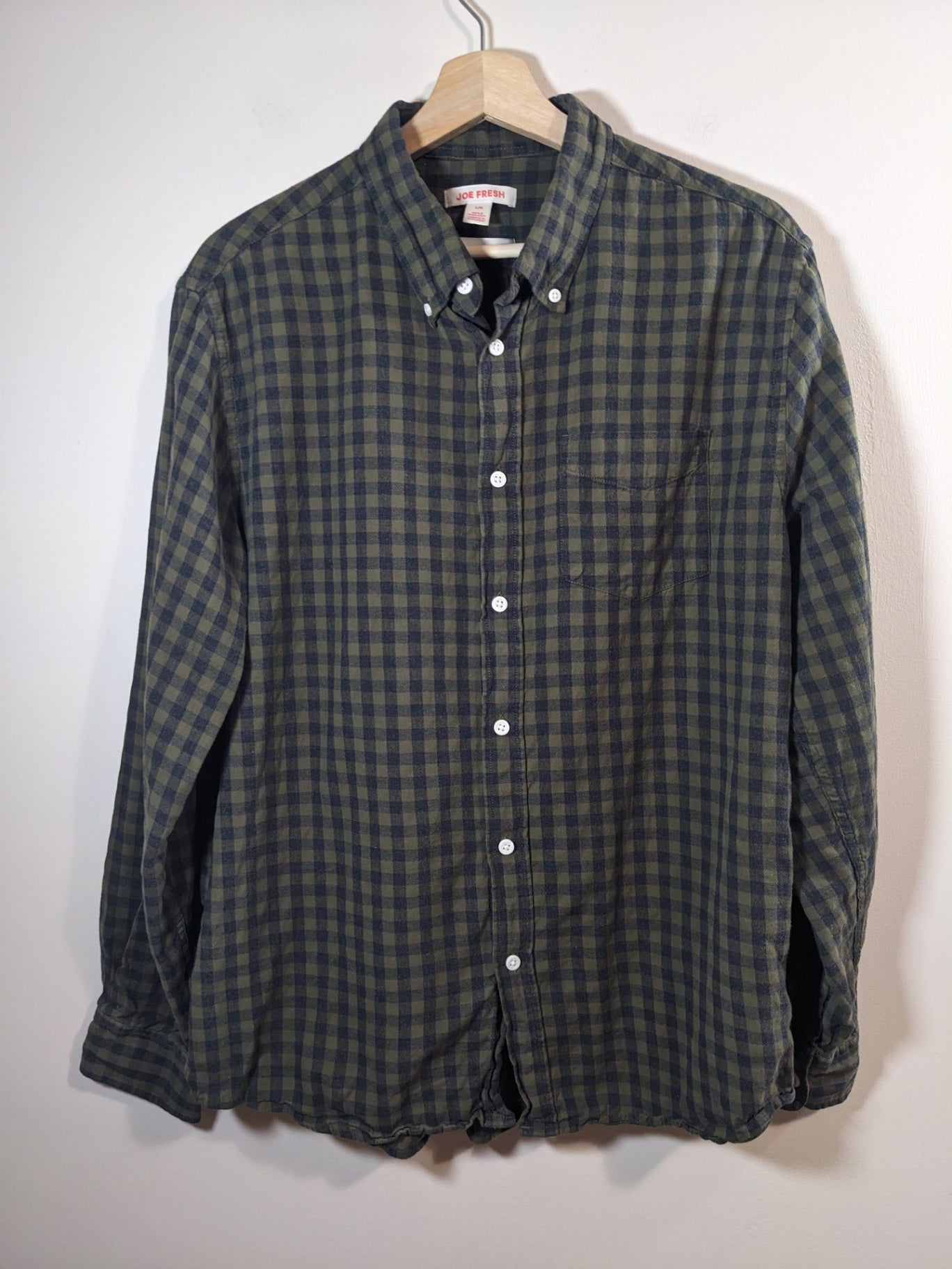 Joe fresh flannel button up shirt- Large