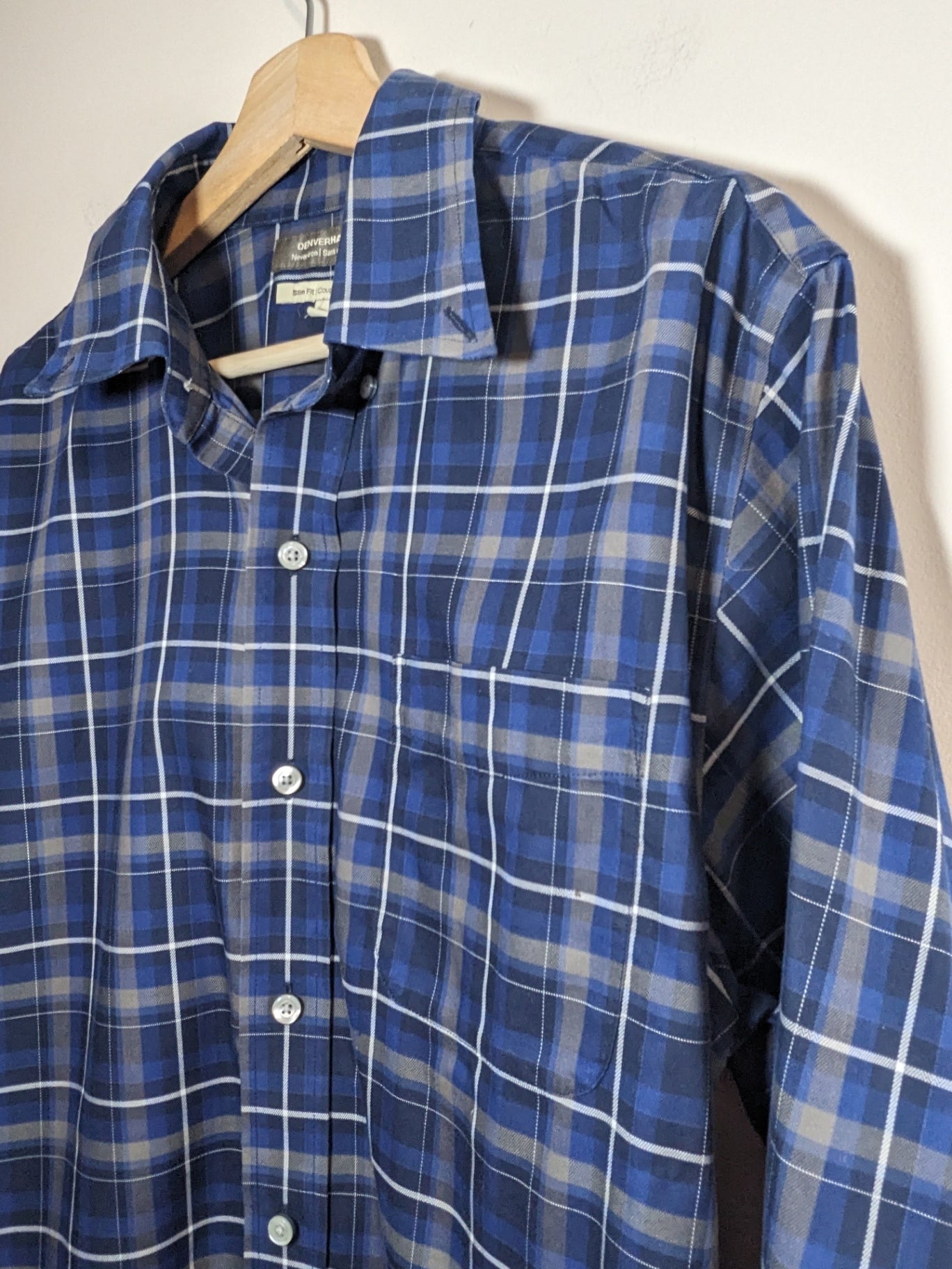Denver Hayes plaid button down - Medium