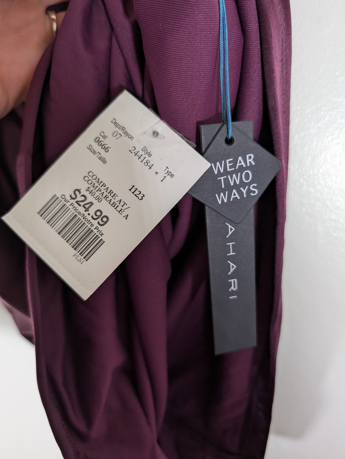 NWT Tahari wear two ways blouse - Small