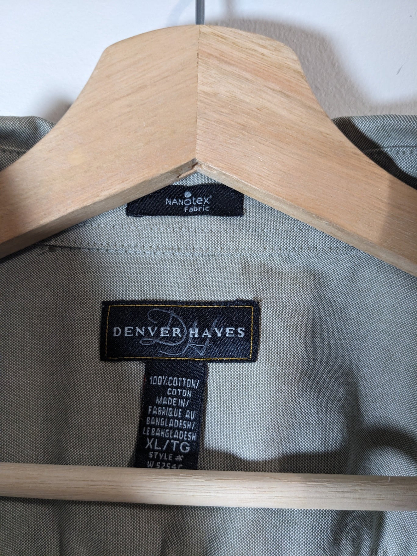 Denver Hayes men's beige button down - X-Large