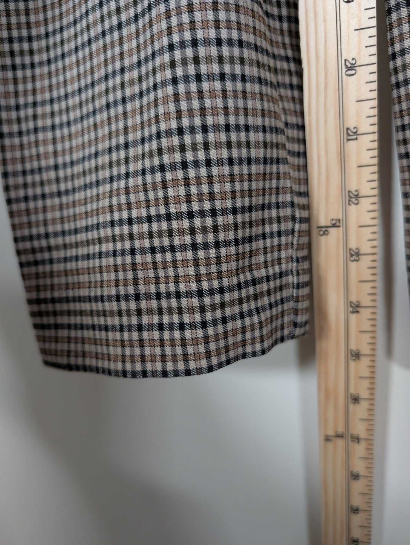 Jules & Leopold brown checkered pants - Medium